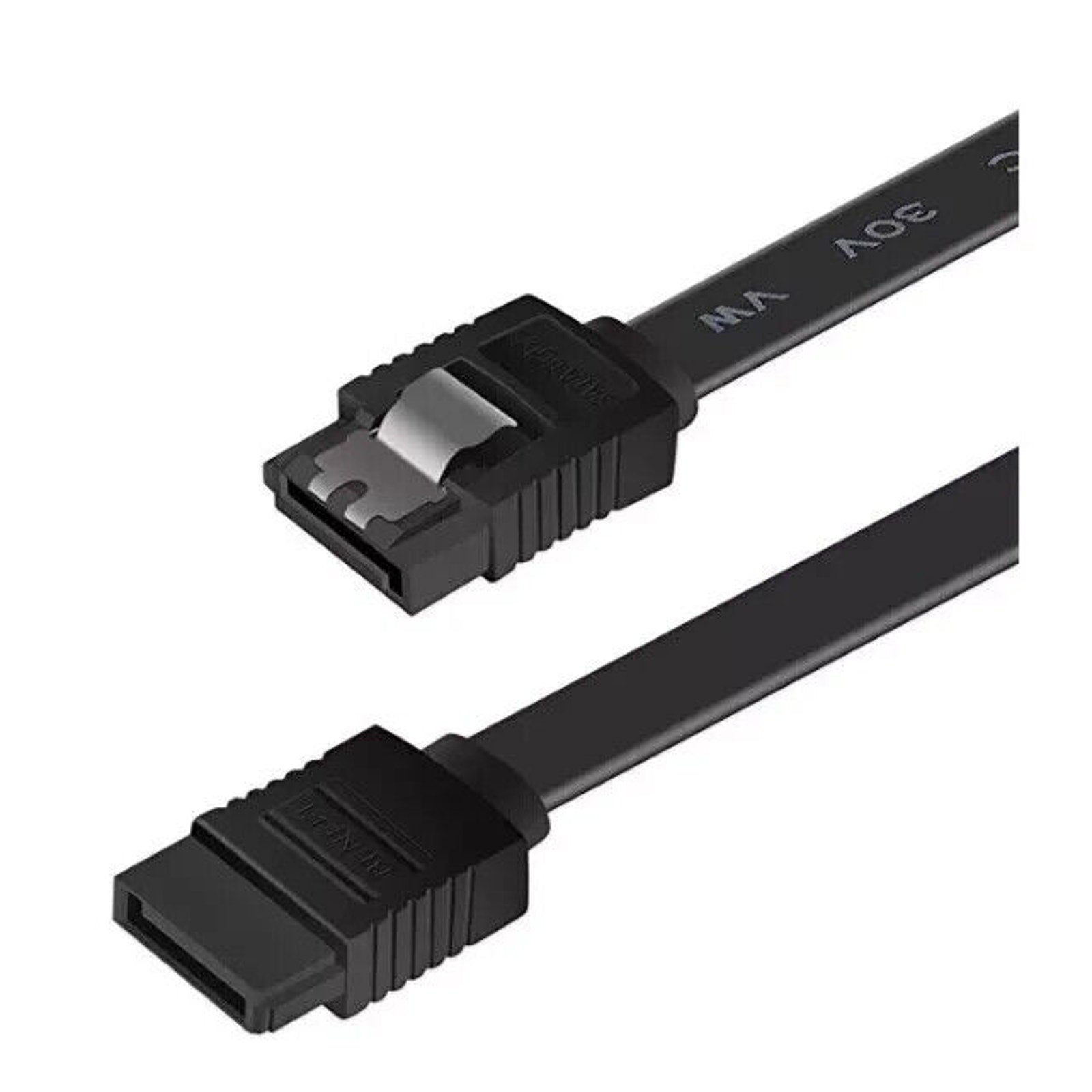 18-Inch PC SATA Data Cable - Black - Latching