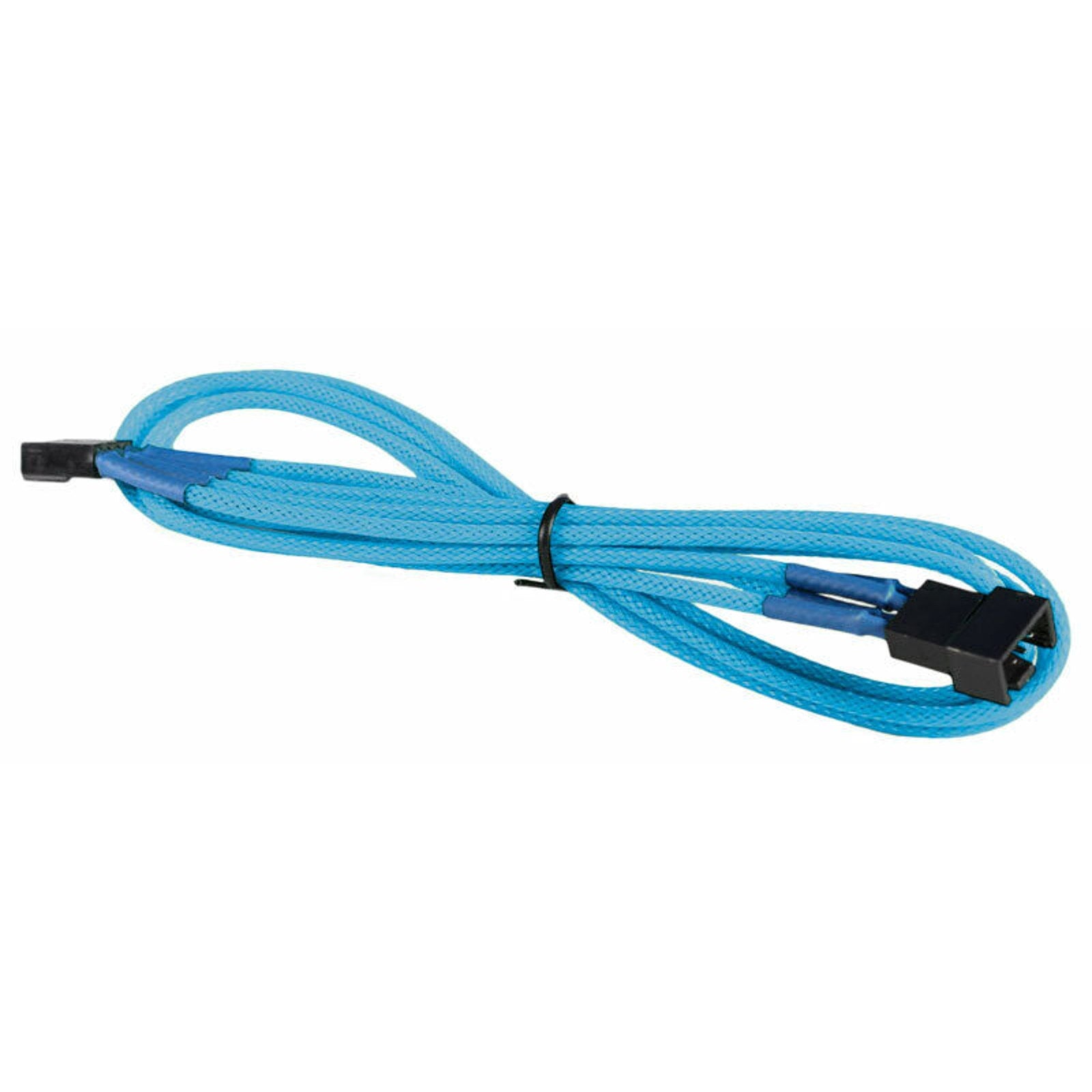 12" PWM Fan Power Extension Cable - 4-pin TX4 - Male/Female - Light Blue