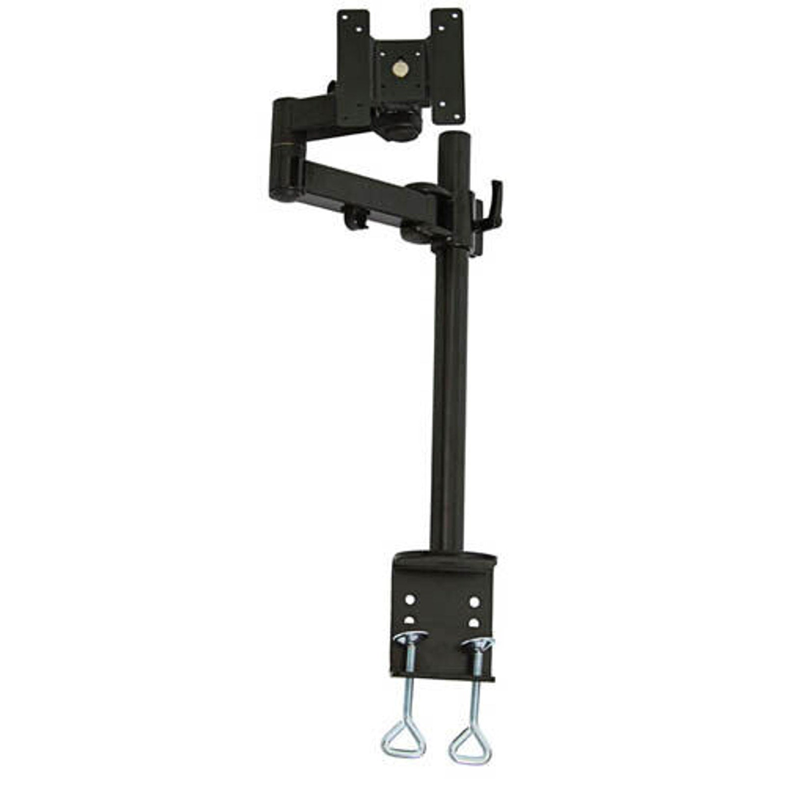 MonMount LCD Extension Arm w/ 3 Points Articulation - Up to 26" Screens - Black