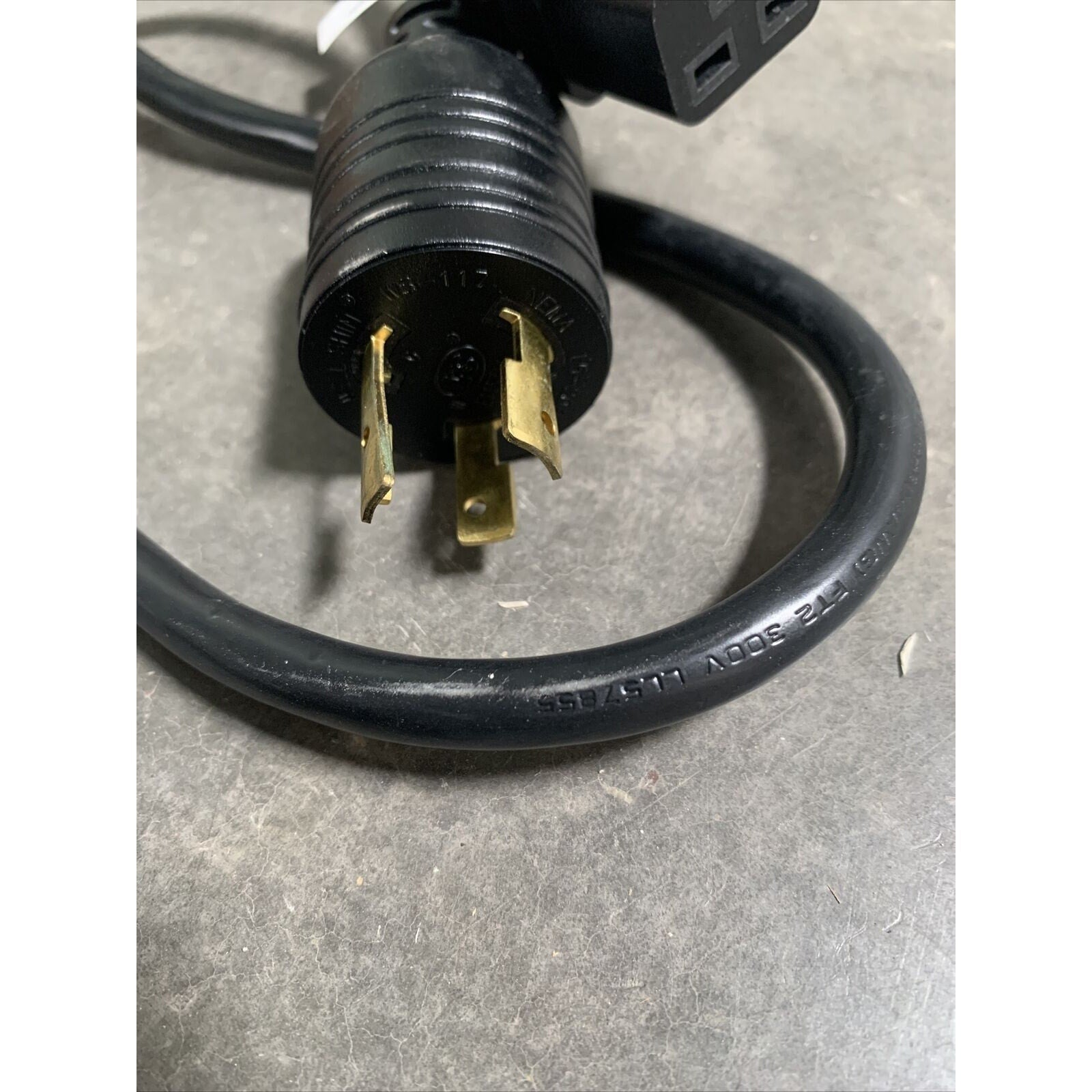 3ft L5-20 to C19 15A 125V 1875W 14AWG Server Power Cable - 3 Feet