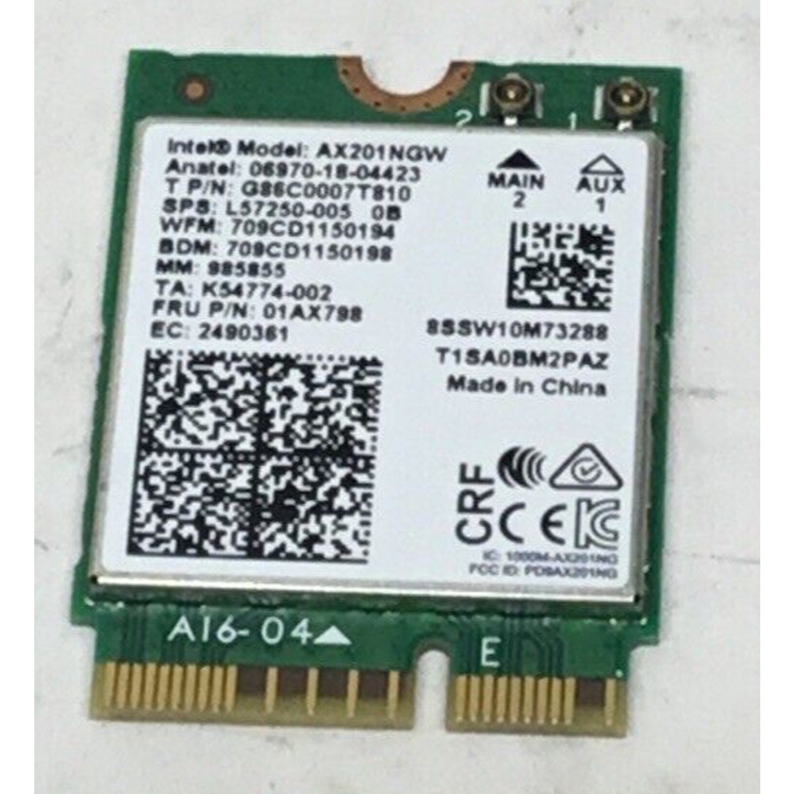 Lenovo ThinkPad L13 Gen 2 Wi-Fi 6 AX201NGW BT5.0 PCIE vPro M.2 5W10V25774