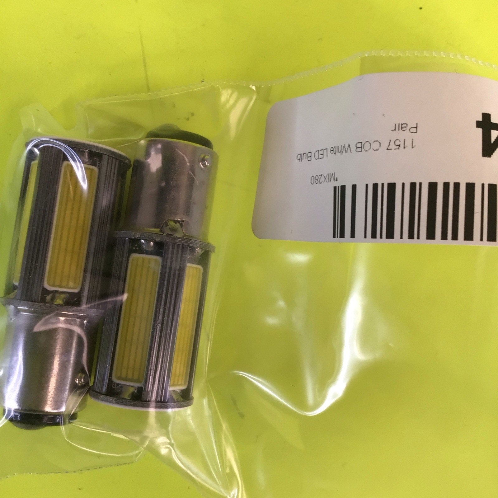 2 Pack 1157 COB White LED Bulb