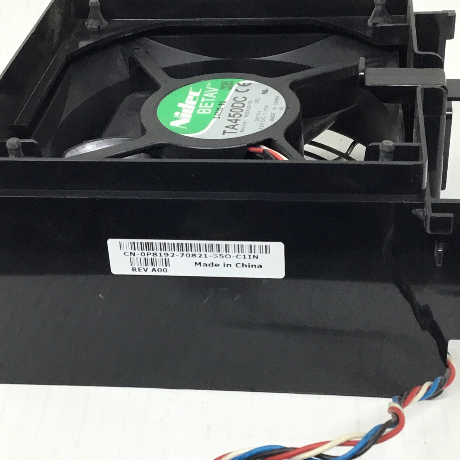 Dell 12 V Case Fan and Shroud P8192 0P8192 AFC1212DE D8794