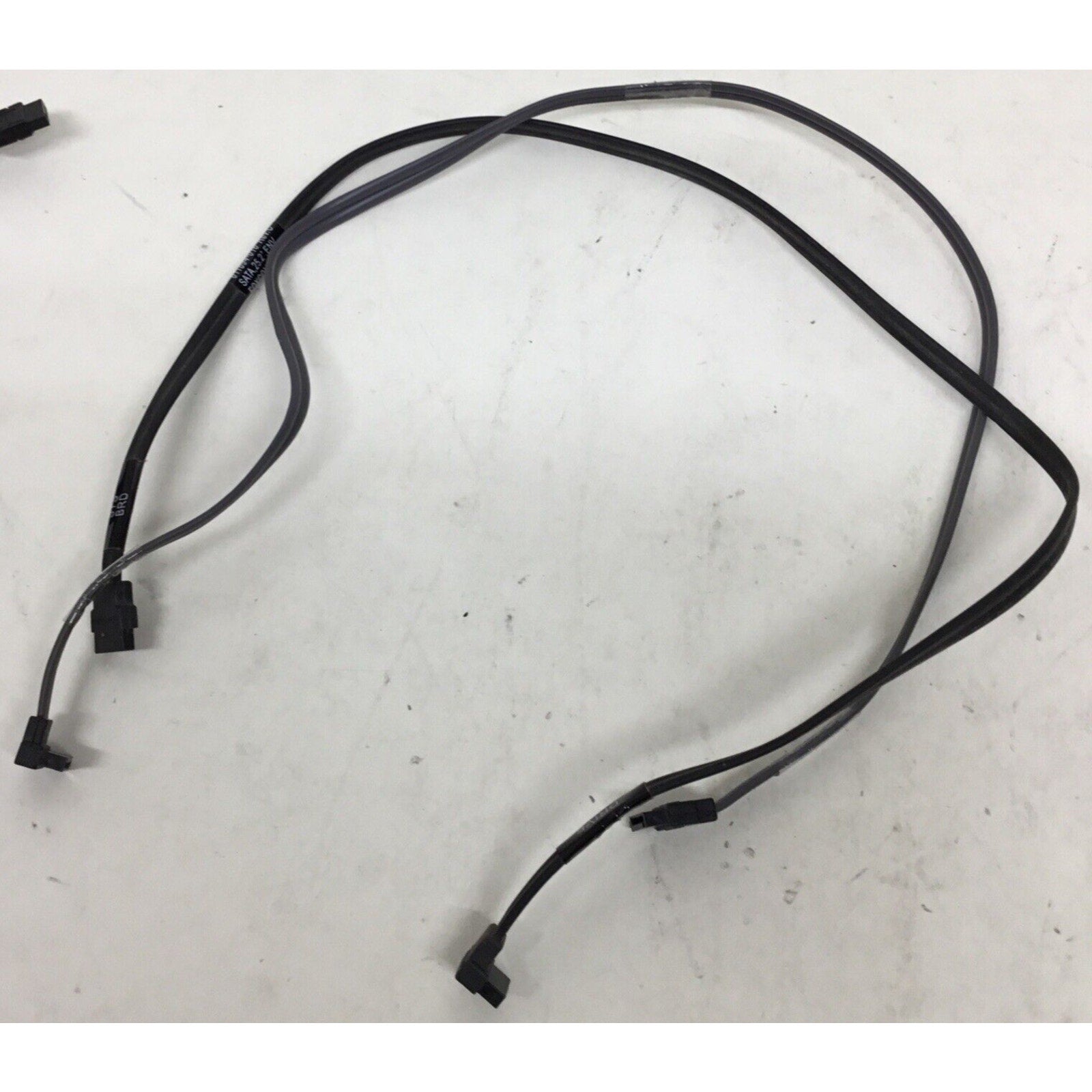 Lot of 2 HP OEM 25" SATA Cable One Right Angle Connector 611894-016 381868-016