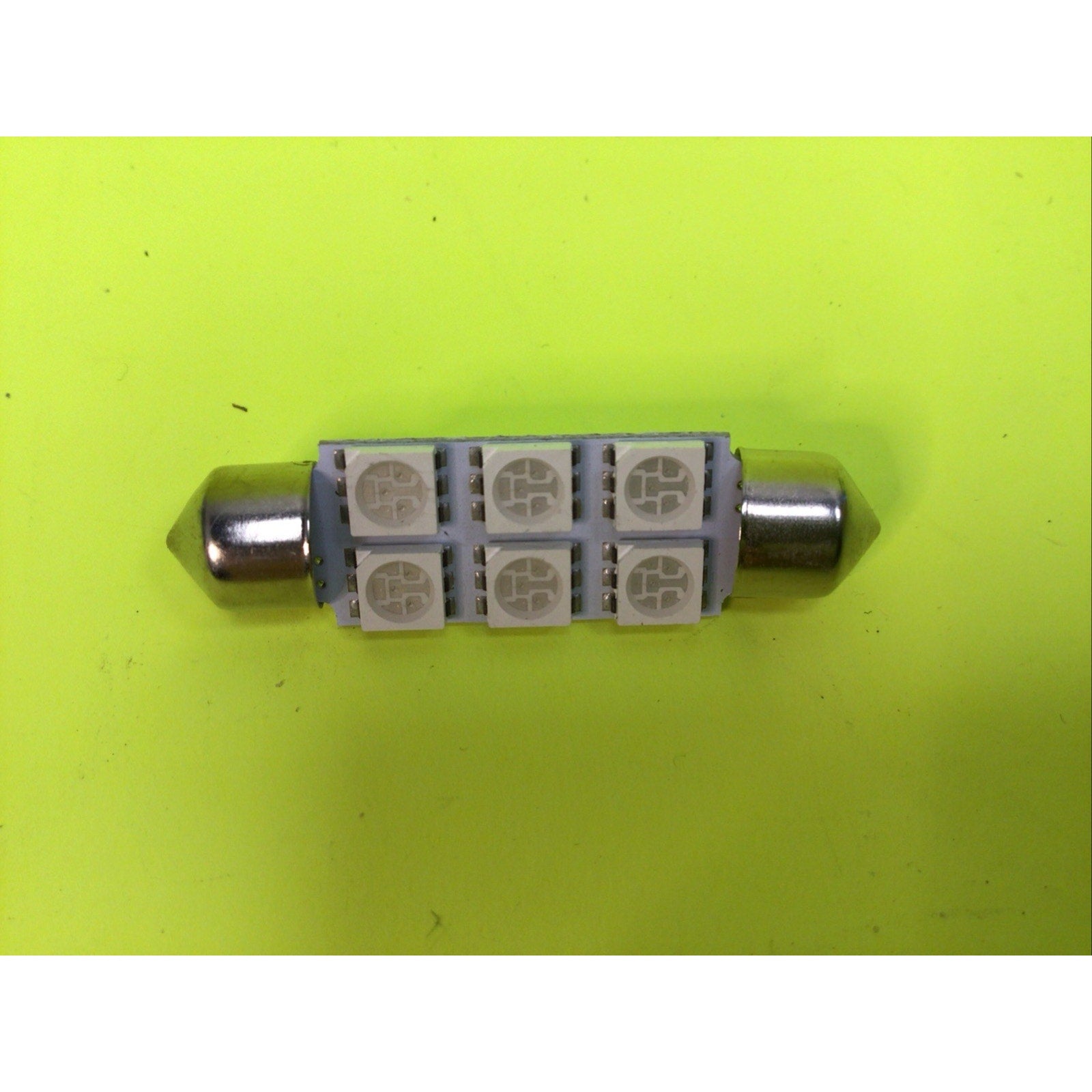 20Pack 42mm 6 LED Blue 5050SMD Festoon Dome Light Bulbs