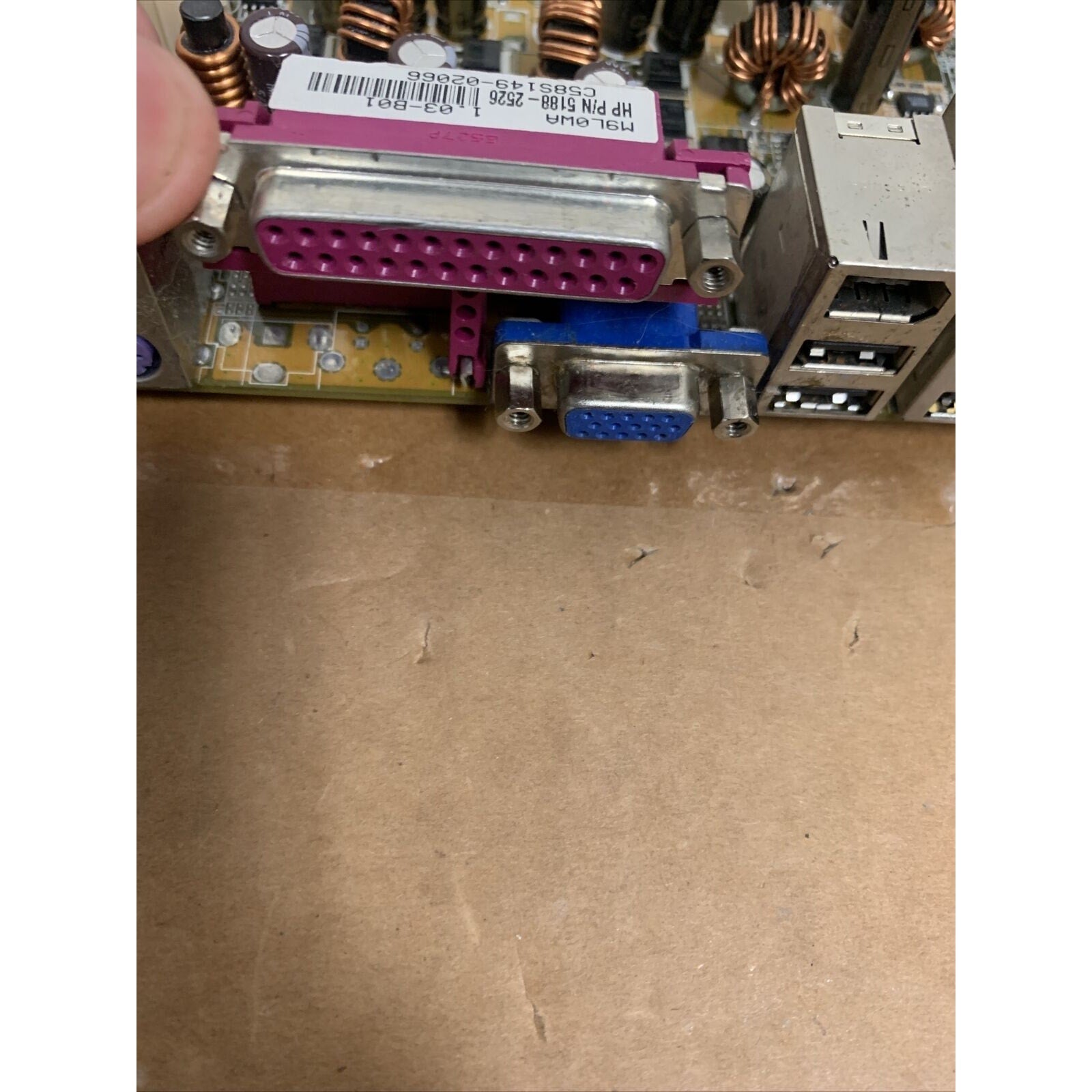 HP Motherboard ASUS A8AE-LE 5188-2526 AMD Athlon 64 - Damaged In Shipping - READ