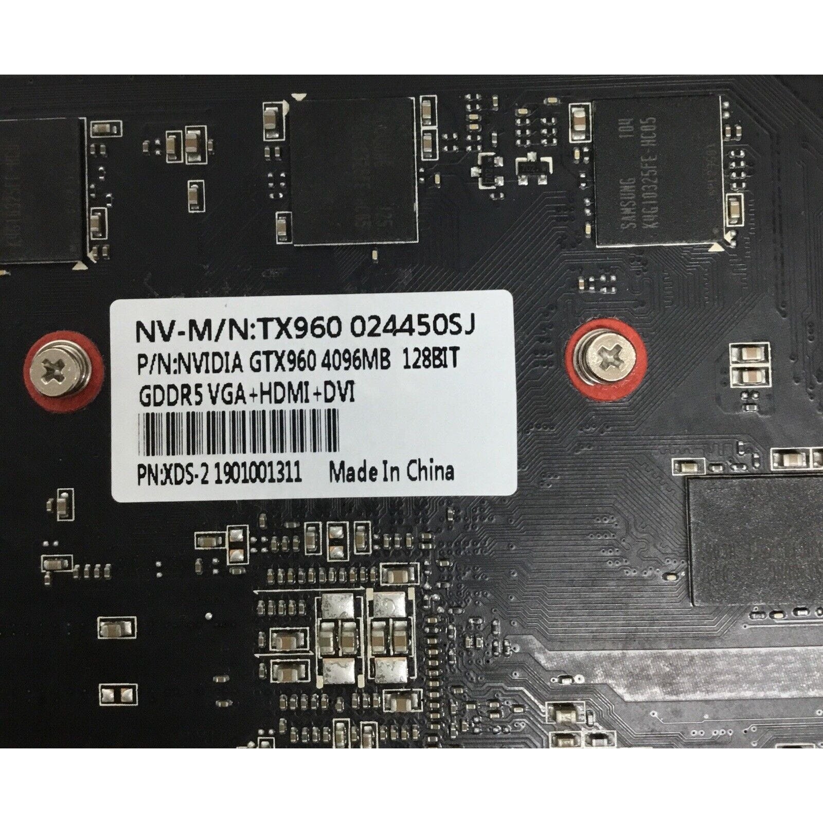 Nvidia GTX 960 4GB 128 BIT GDDR5 VGA +HDMI + DVI XDS-2 1901001311