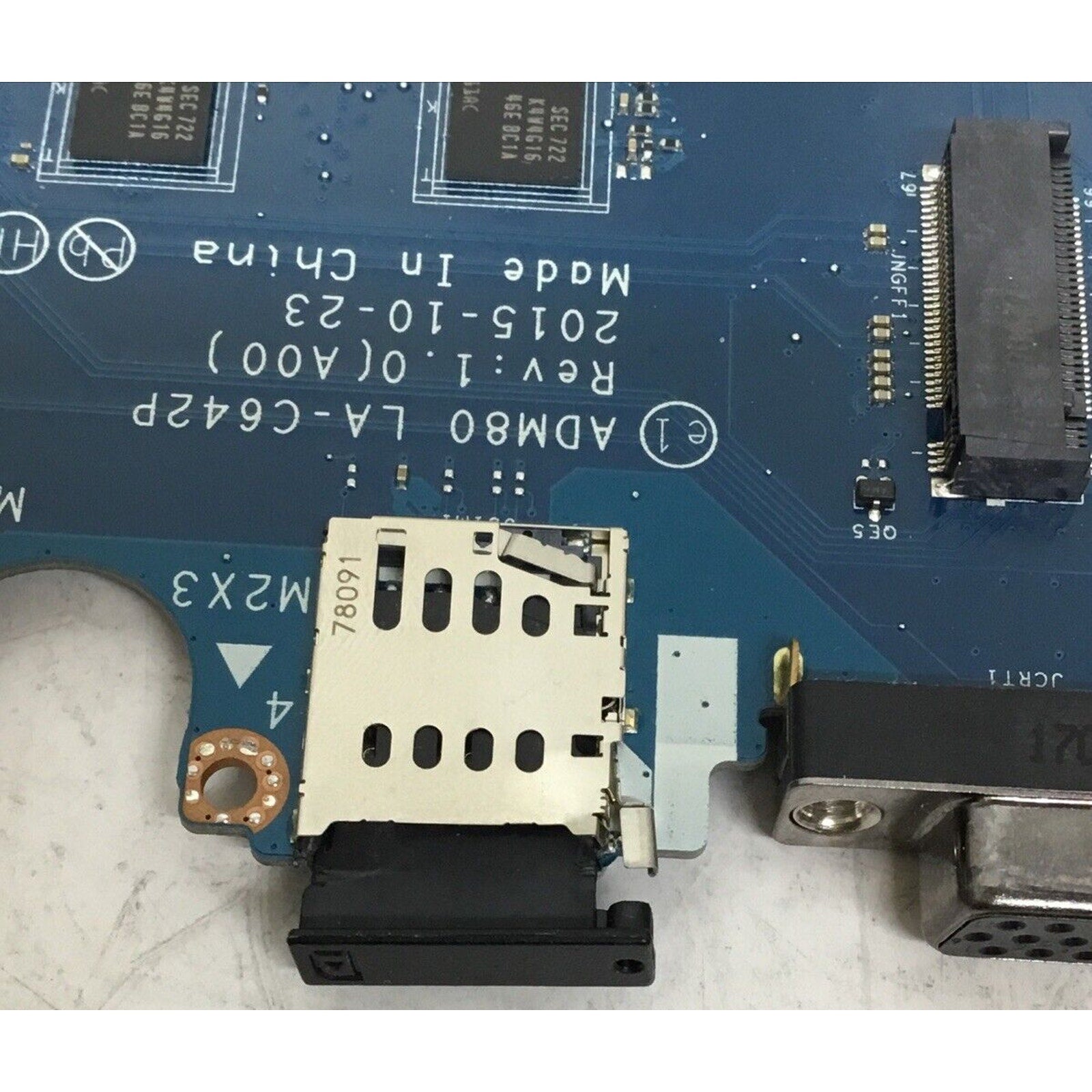 For Parts Dell Latitude E5570 Motherboard i7-6600U 2.6GHz LA-C642P READ