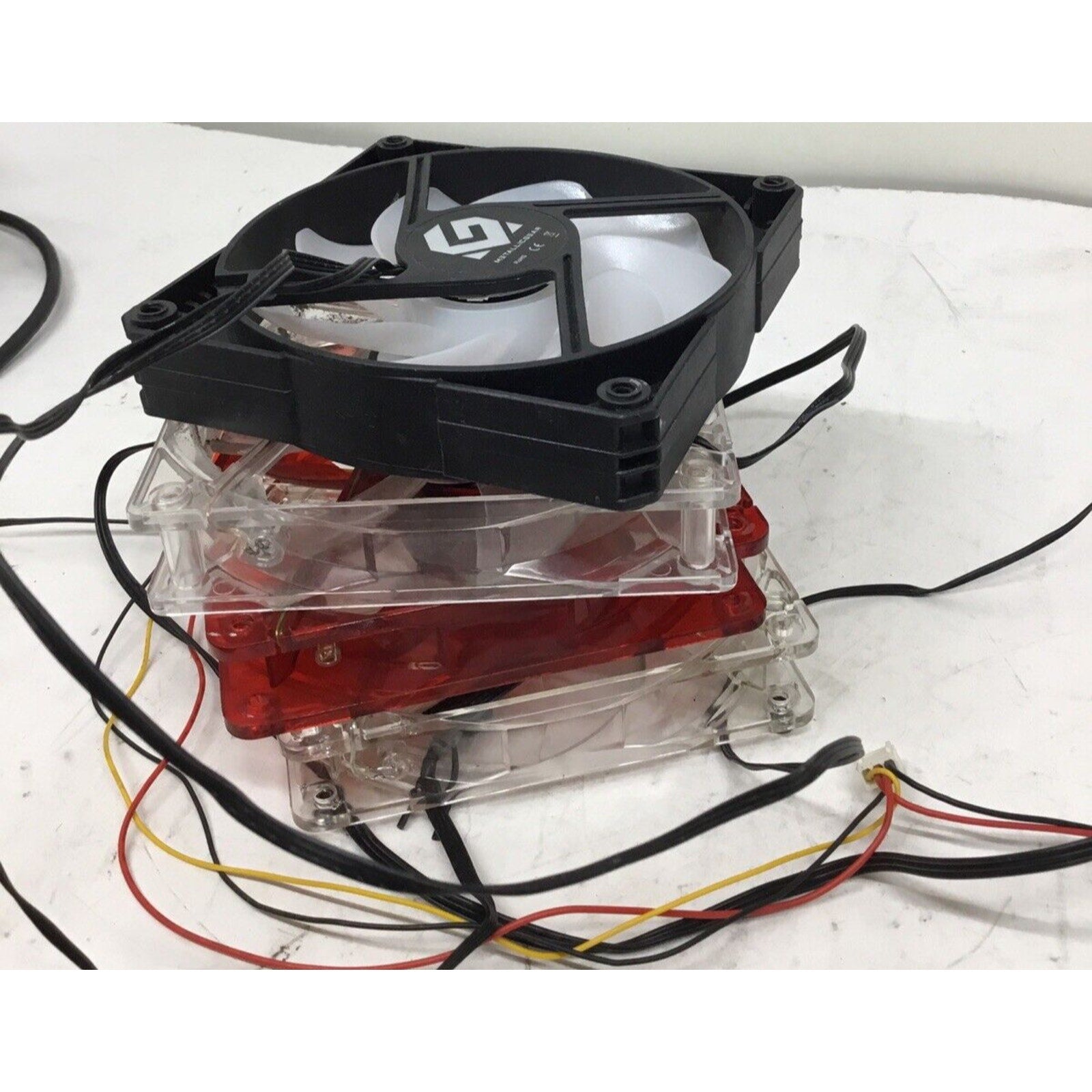 Lot of 4 Used 120mm Case Fans (Multibrand)