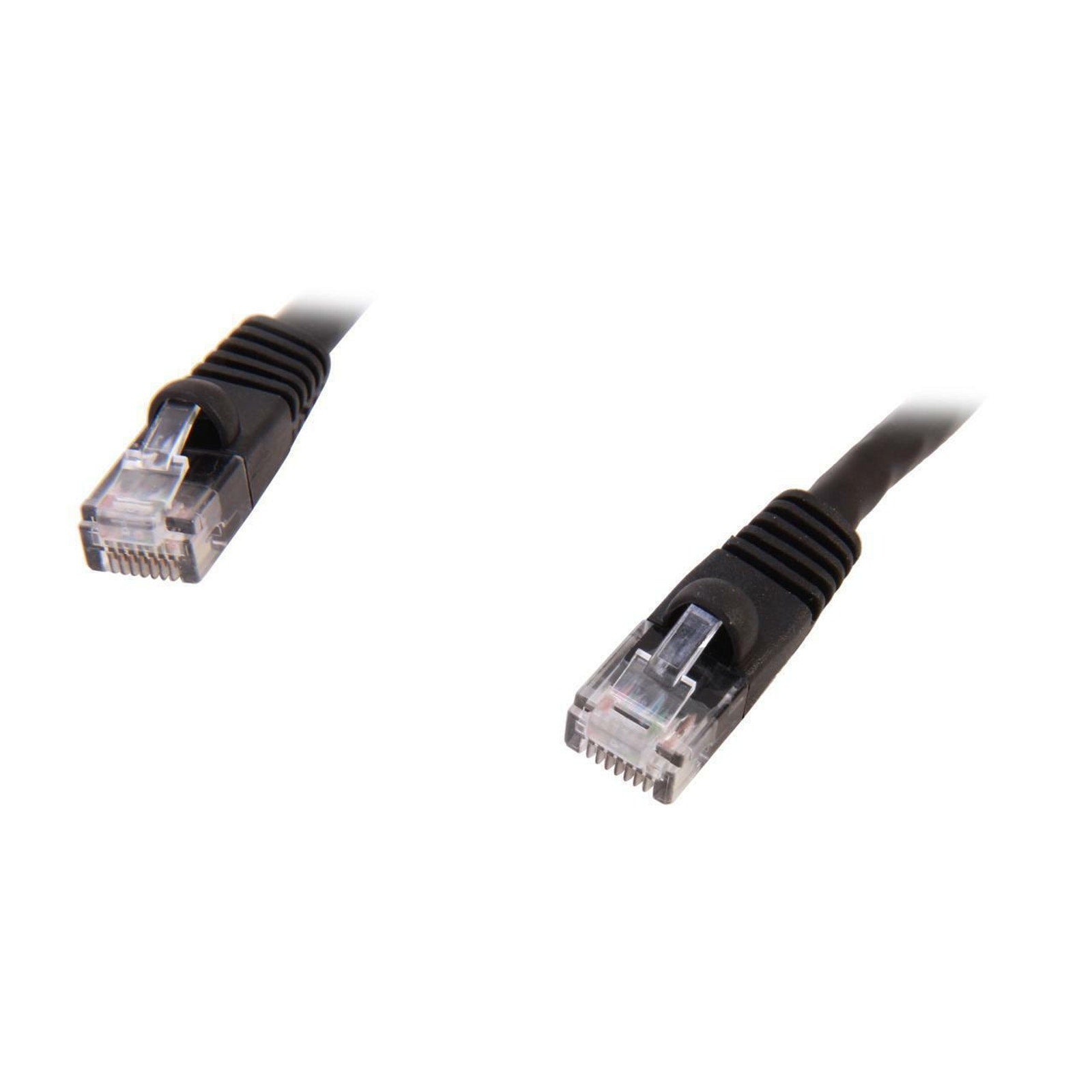 10 Pack of Coboc 3ft 24AWG Snagless Cat6 Stranded Copper Patch Cord - Black