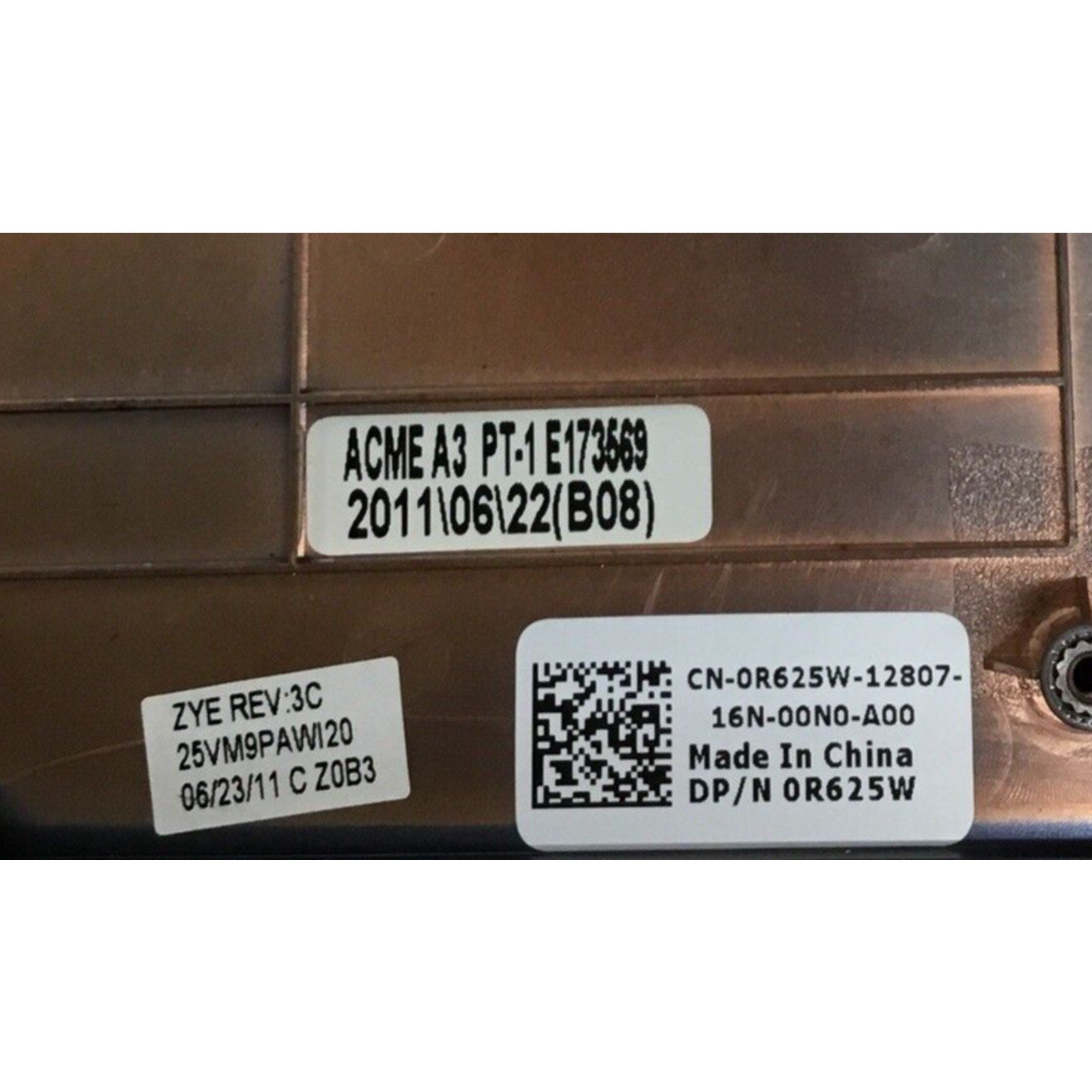 Dell Vostro 1015 PP37L Bottom Palm Rest & Touch Pad