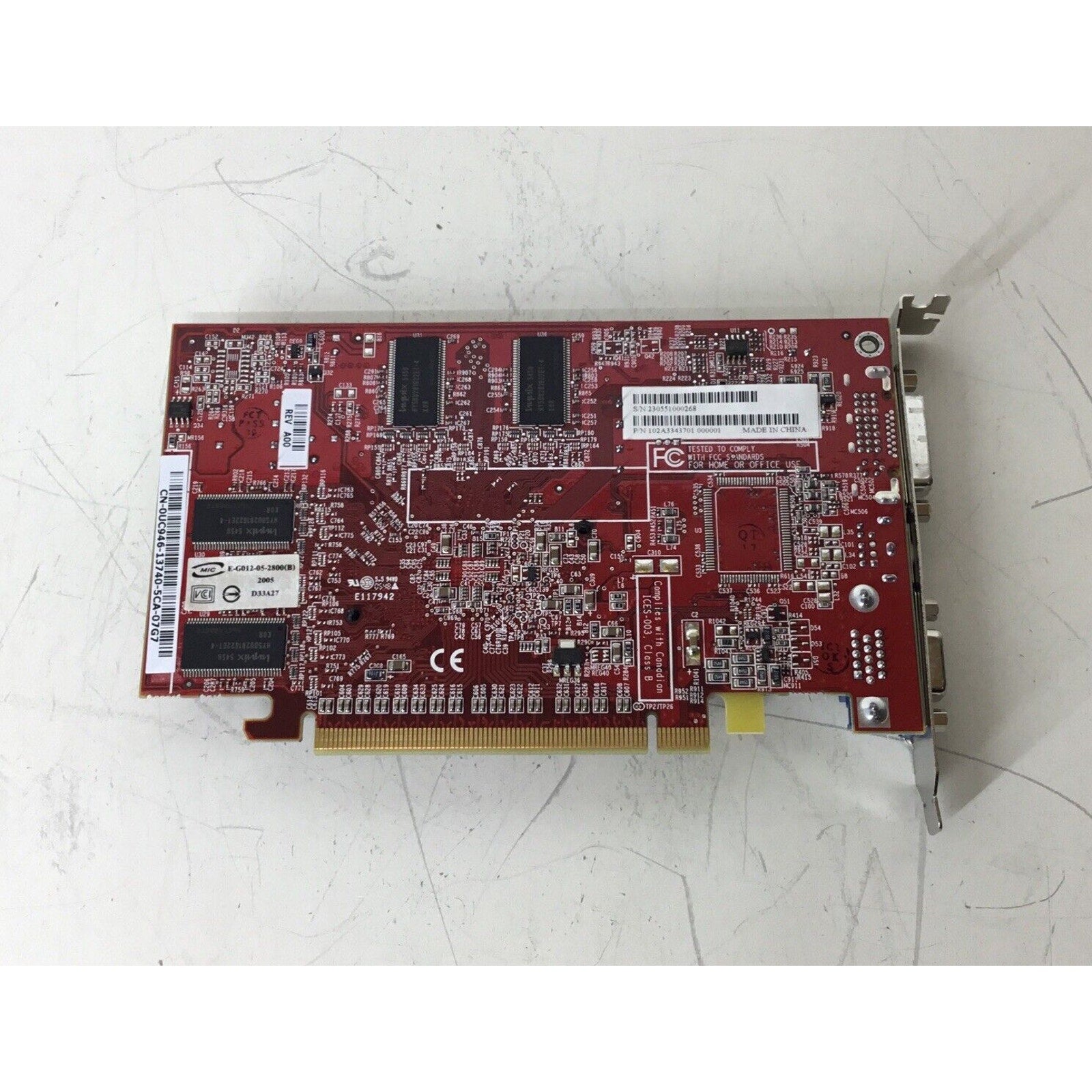 ATI Radeon X600XT 256MB PCI-E Graphics Card 102A3343701 0UC946