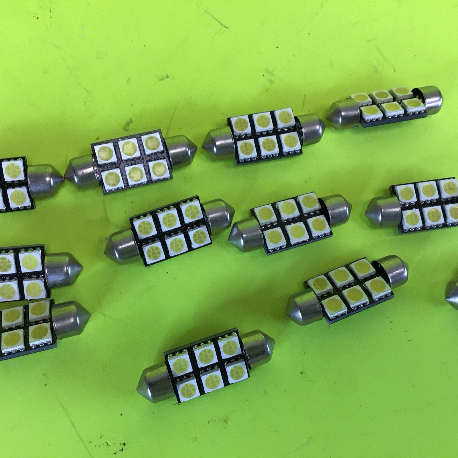 12 Pack of CANBUS Festoon 36mm 6 LED 5050SMD White Bulb Lamp