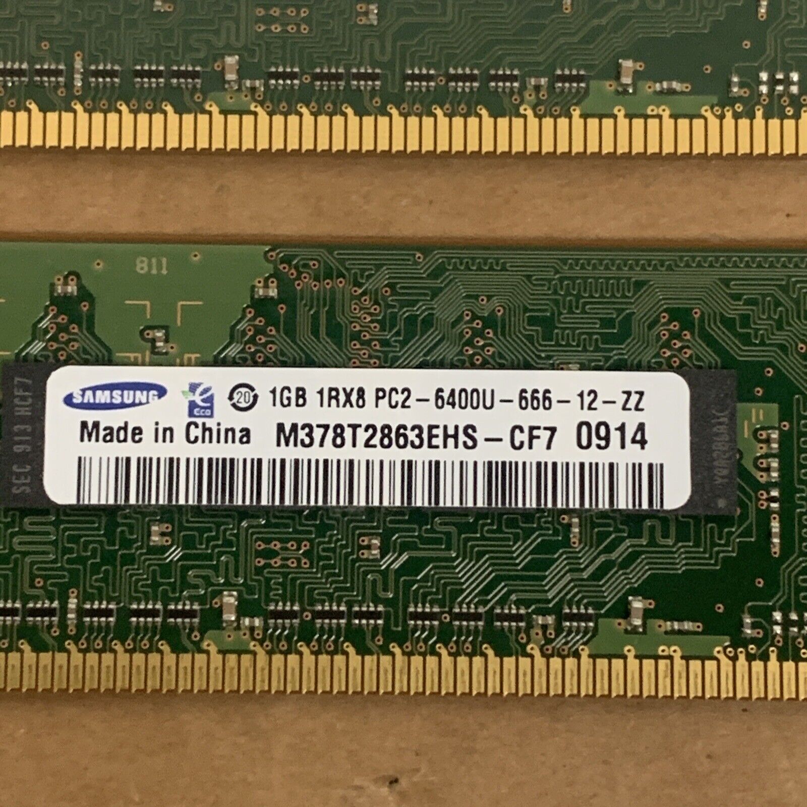 SAMSUNG 4GB 4x1GB RAM PC2-6400 DDR2-800 MEMORY KIT M378T2863EHS-CF7 Dell 740 755