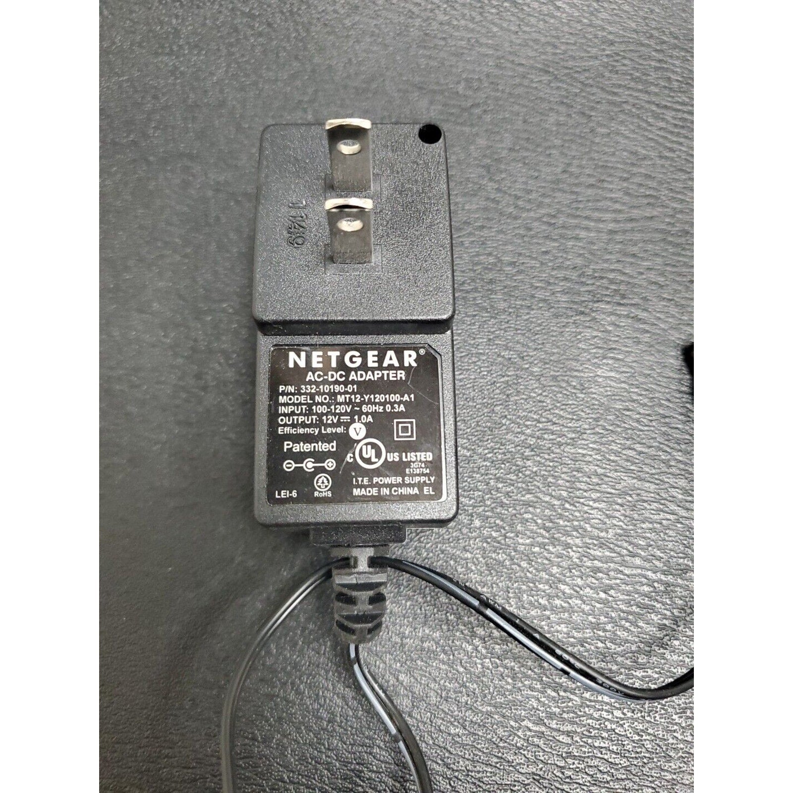 Netgear 332-10190-01 MT12-Y120100-A1 AC-DC Adapter Power Supply OEM