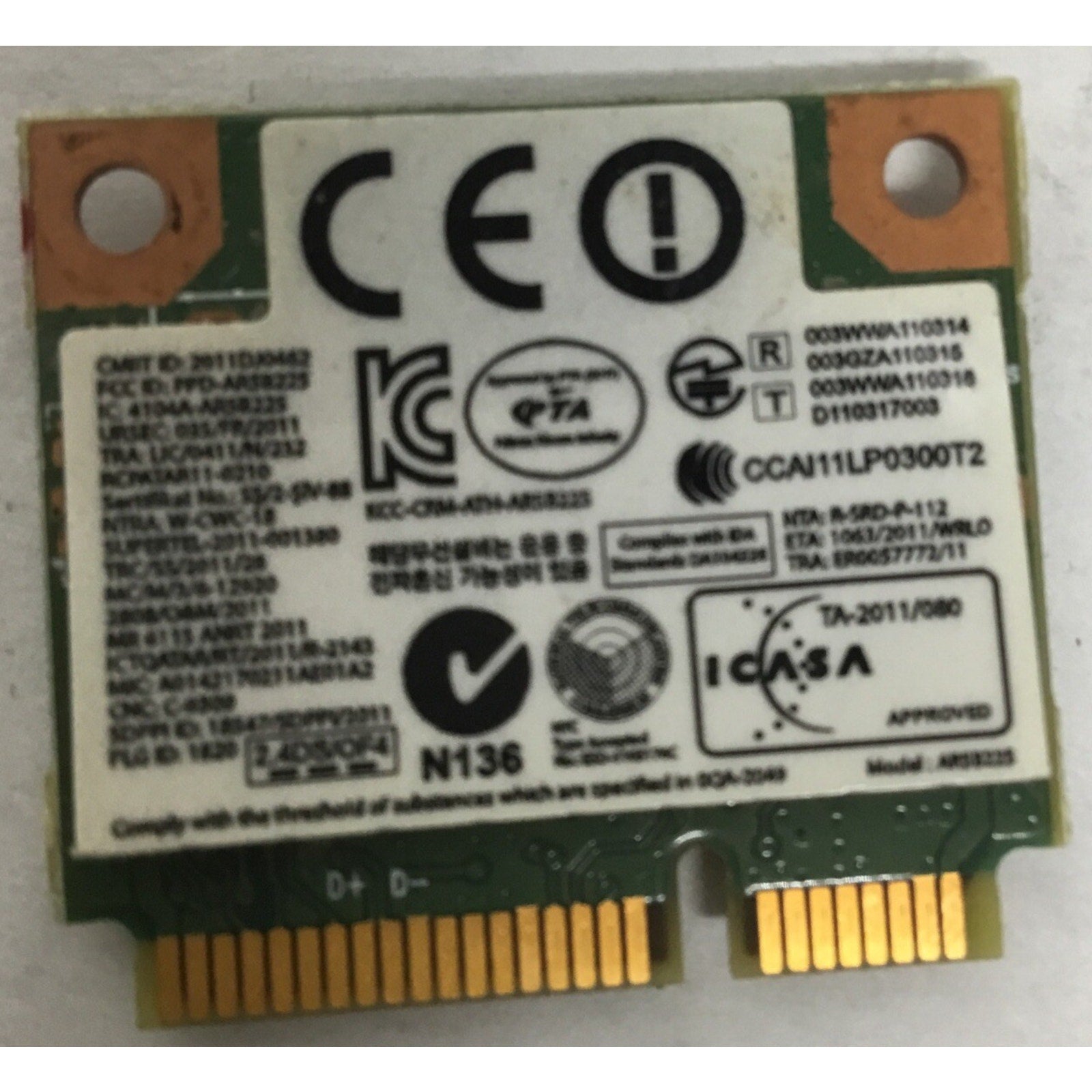 Ba92-08418a Samsung Np305e5a Wireless Card Grade A BA92-08418A
