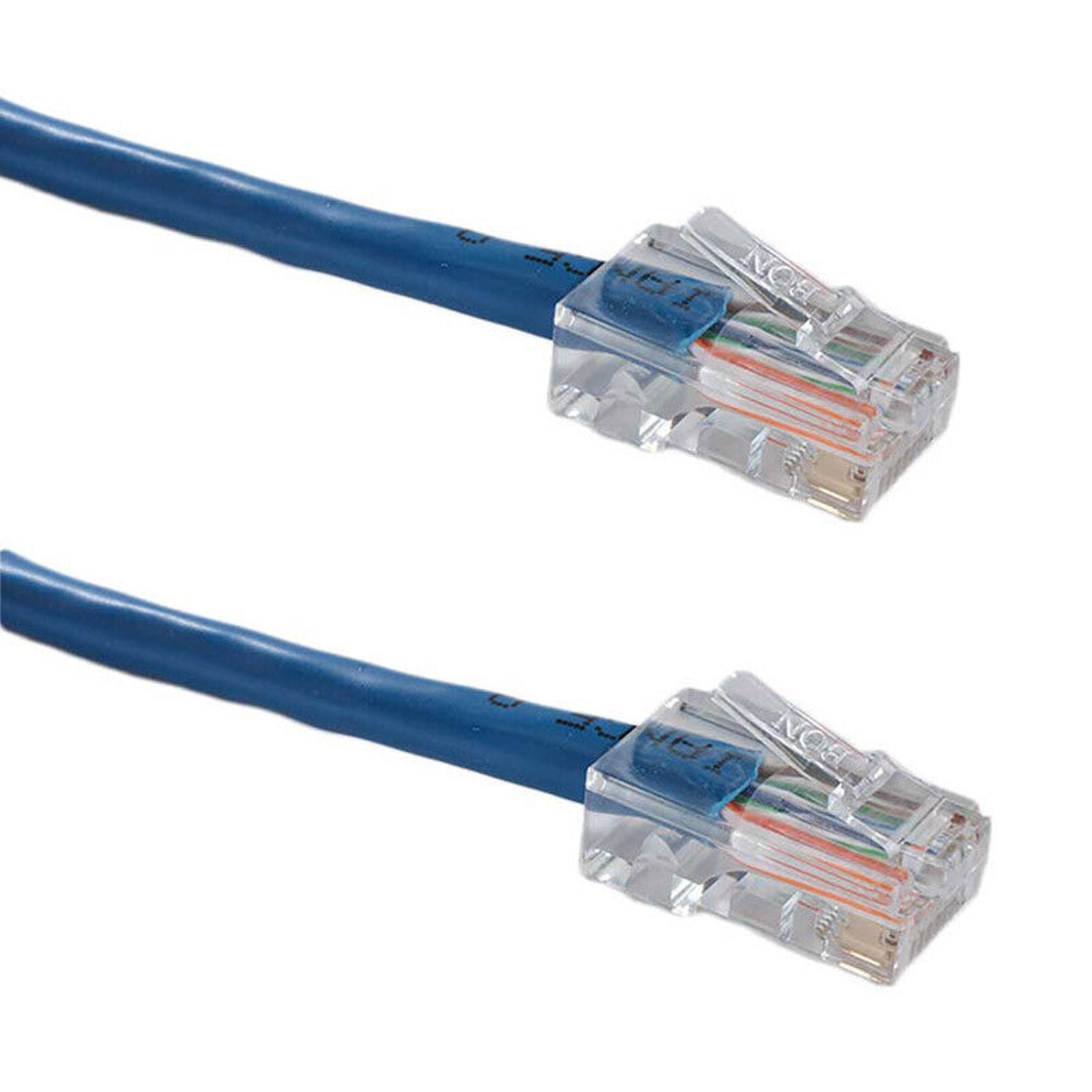 10 Pack of 50ft Cat5e RJ45 Gigabit Ethernet Cable - Blue - 50 Feet