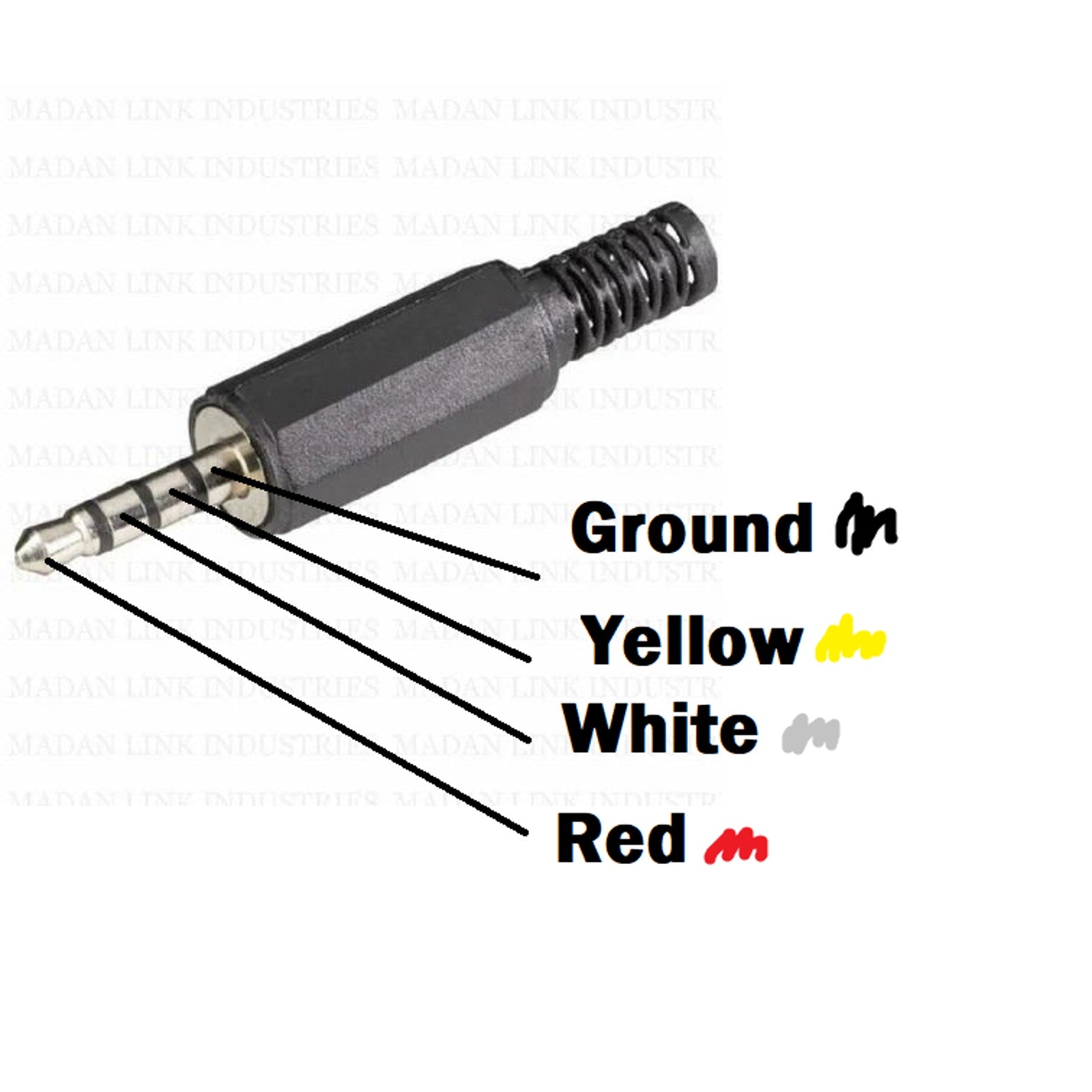 4ft 3.5mm RWYG Jack To Male RCA Video And Audio Adapter For Android TV And More