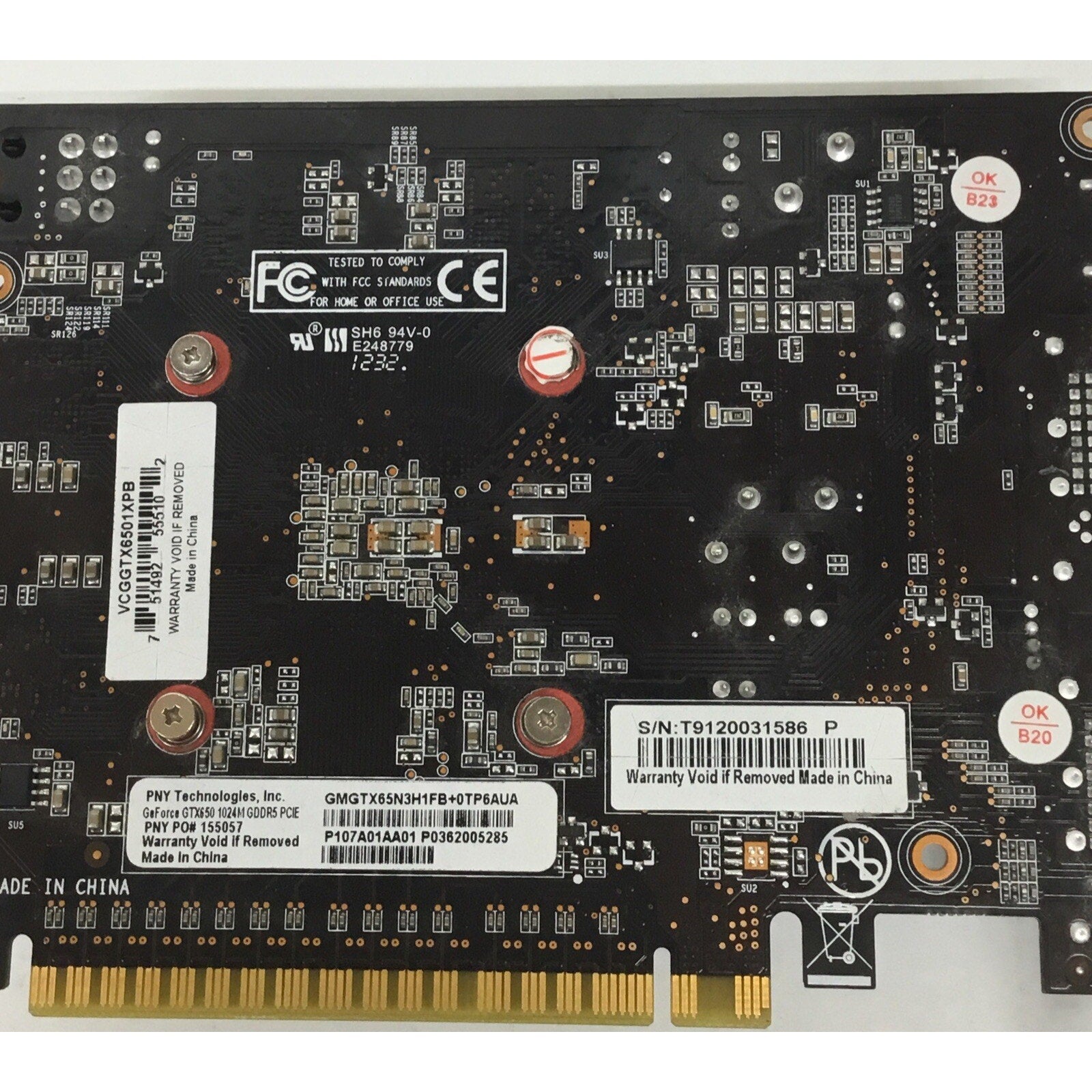 PNY NVIDIA GeForce GTX 650 / GMGTX65N3H1FB (VCGGTX6501XPB) 1GB Video Card