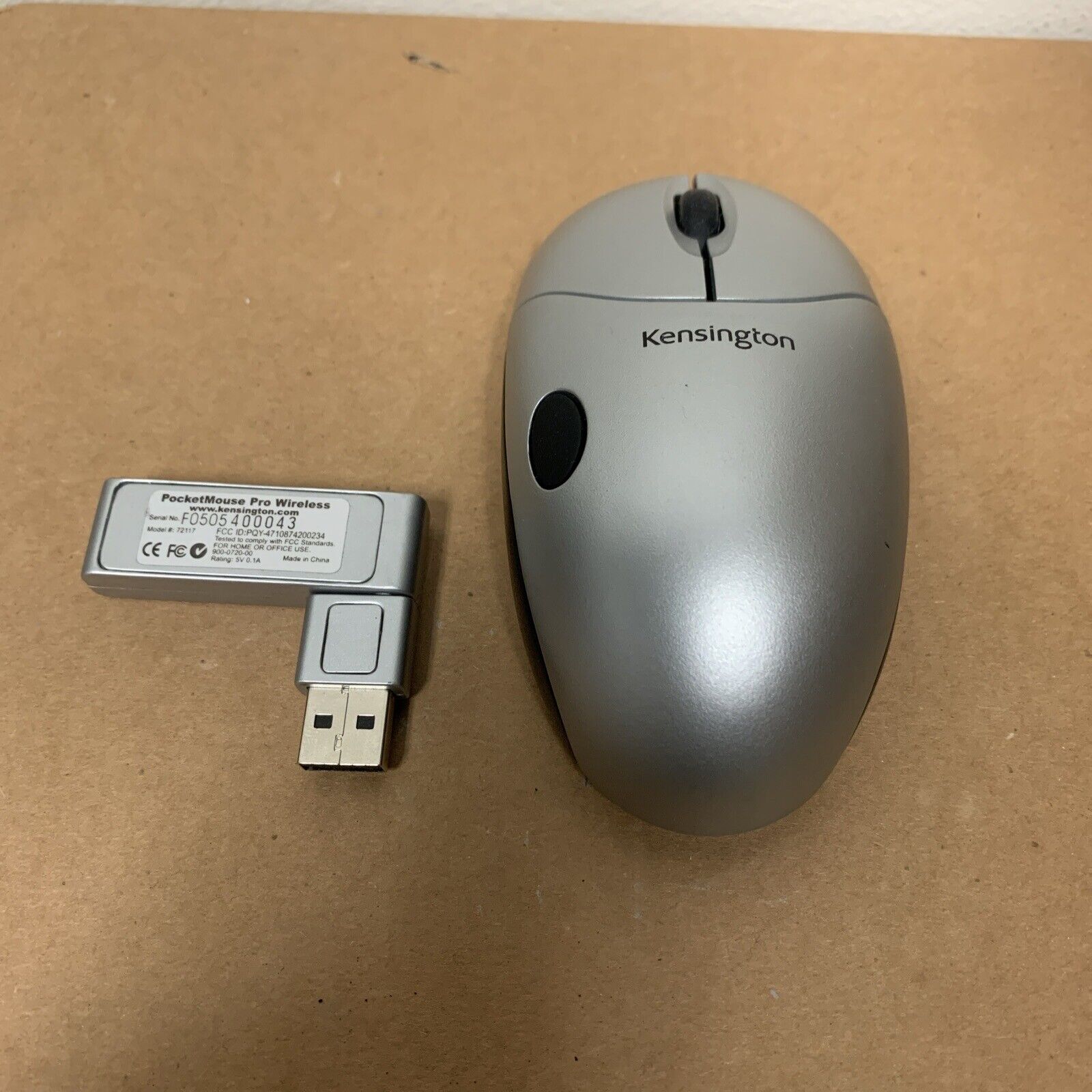 Kensington PocketMouse Pro Wireless Compact Travel USB Mouse - PC/Mac (72117)