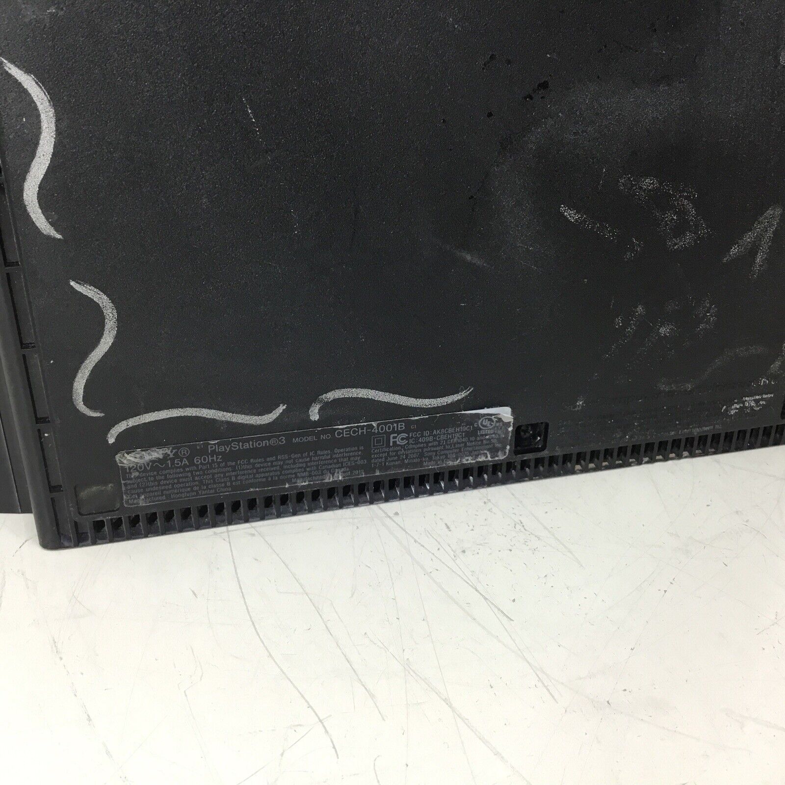 Sony PlayStation 3 Super Slim CECH-4001B Gaming Console Black - For Parts