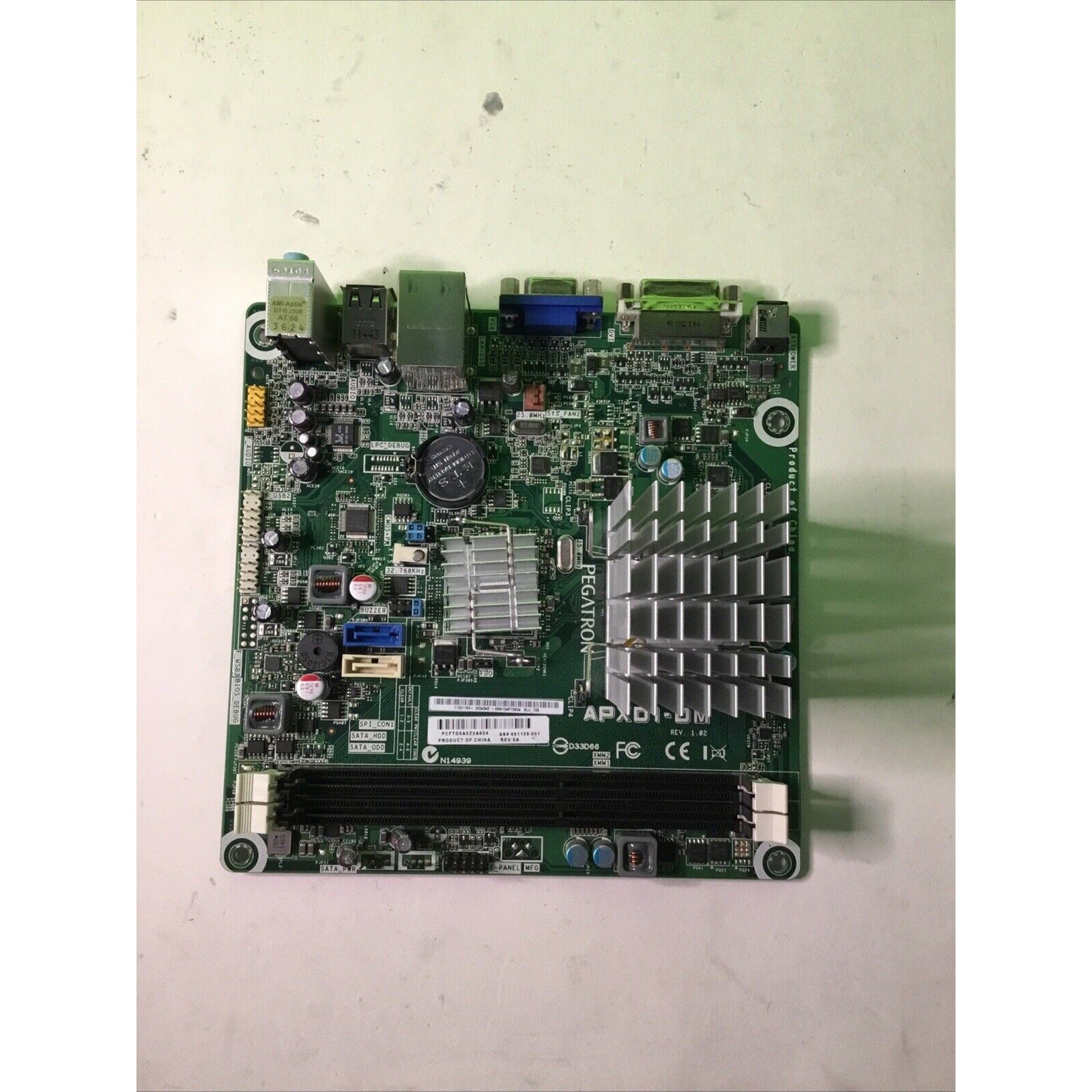 HP 699342-001 ASUS APXD1-DM Pegatron Motherboard 1.4 GHz