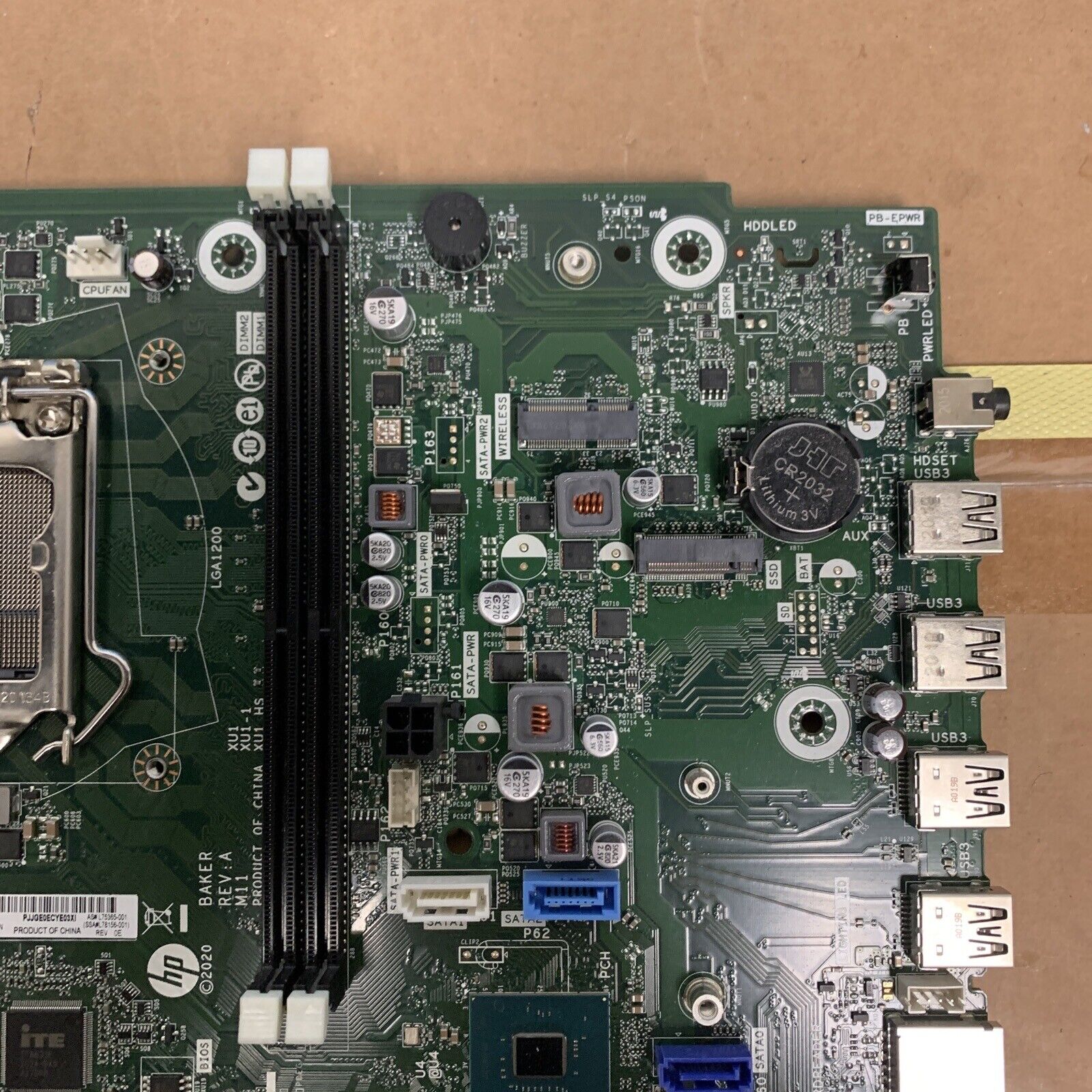 *BAD* HP TG01 TP01 TE01 Motherboard L75365-001 L75365-601 LGA 1200 - For Parts