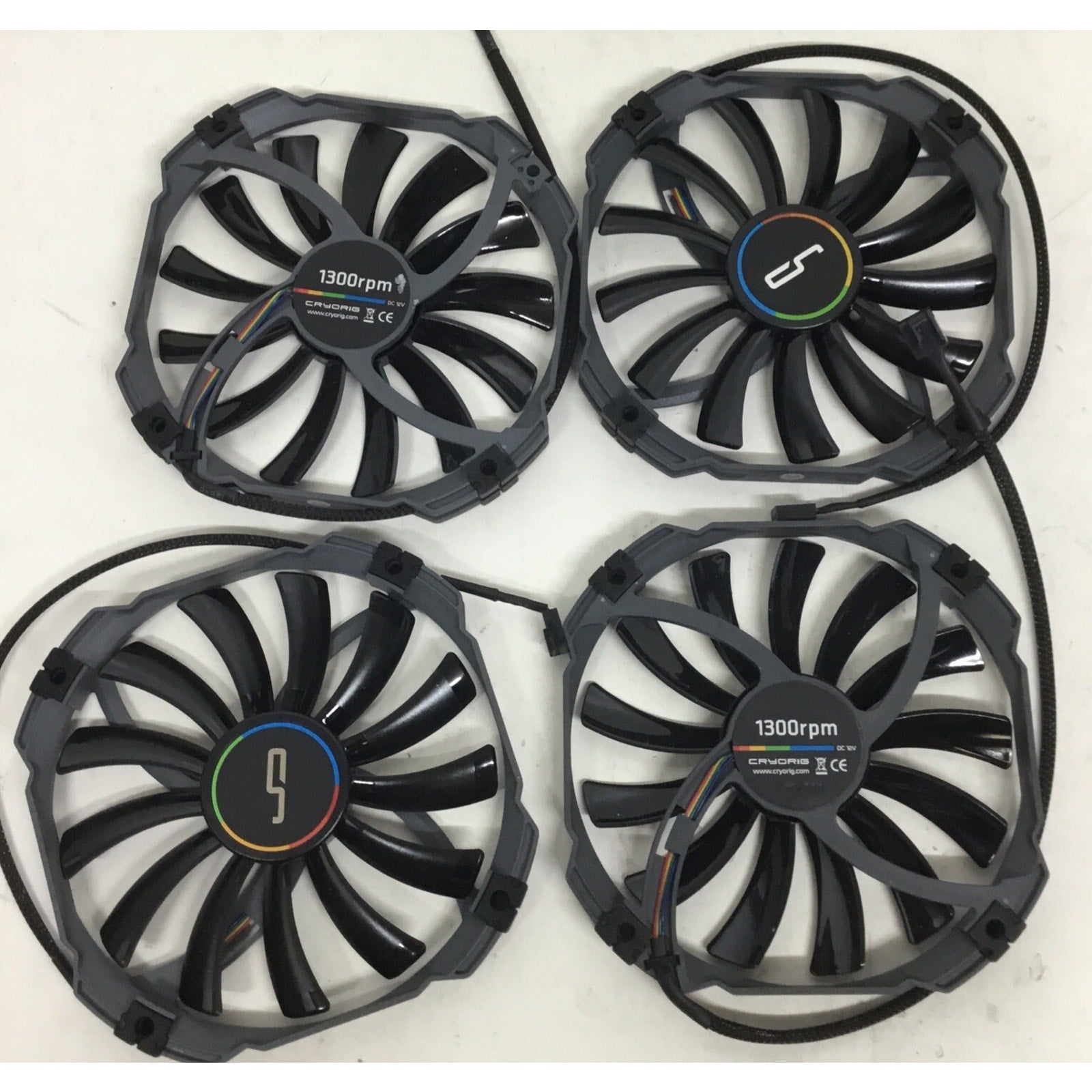 Lot of 4 Cryorig CR-XTA 140mm Slim Profile PWM System Case Fan
