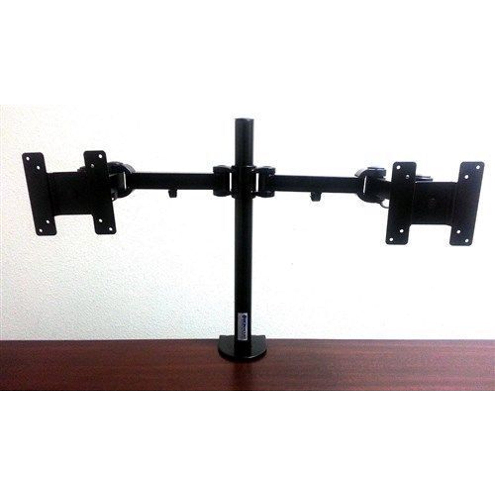 Dual Monitor Stand Desk Mount Bracket Adjustable Complete Kit Up to 24"