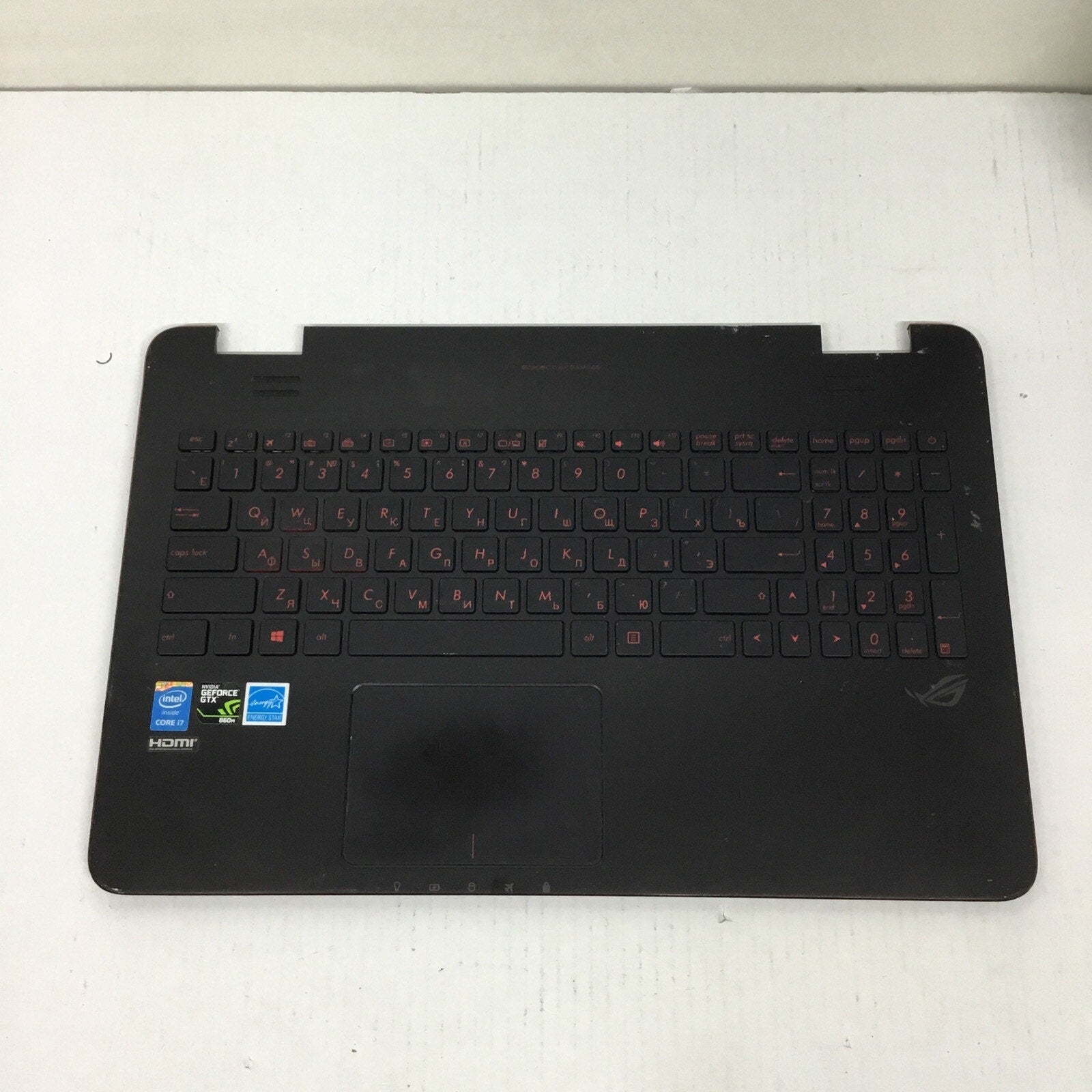 READ Asus ROG G551JW 15.6" OEM Palmrest w/Touchpad Backlit Keyboard