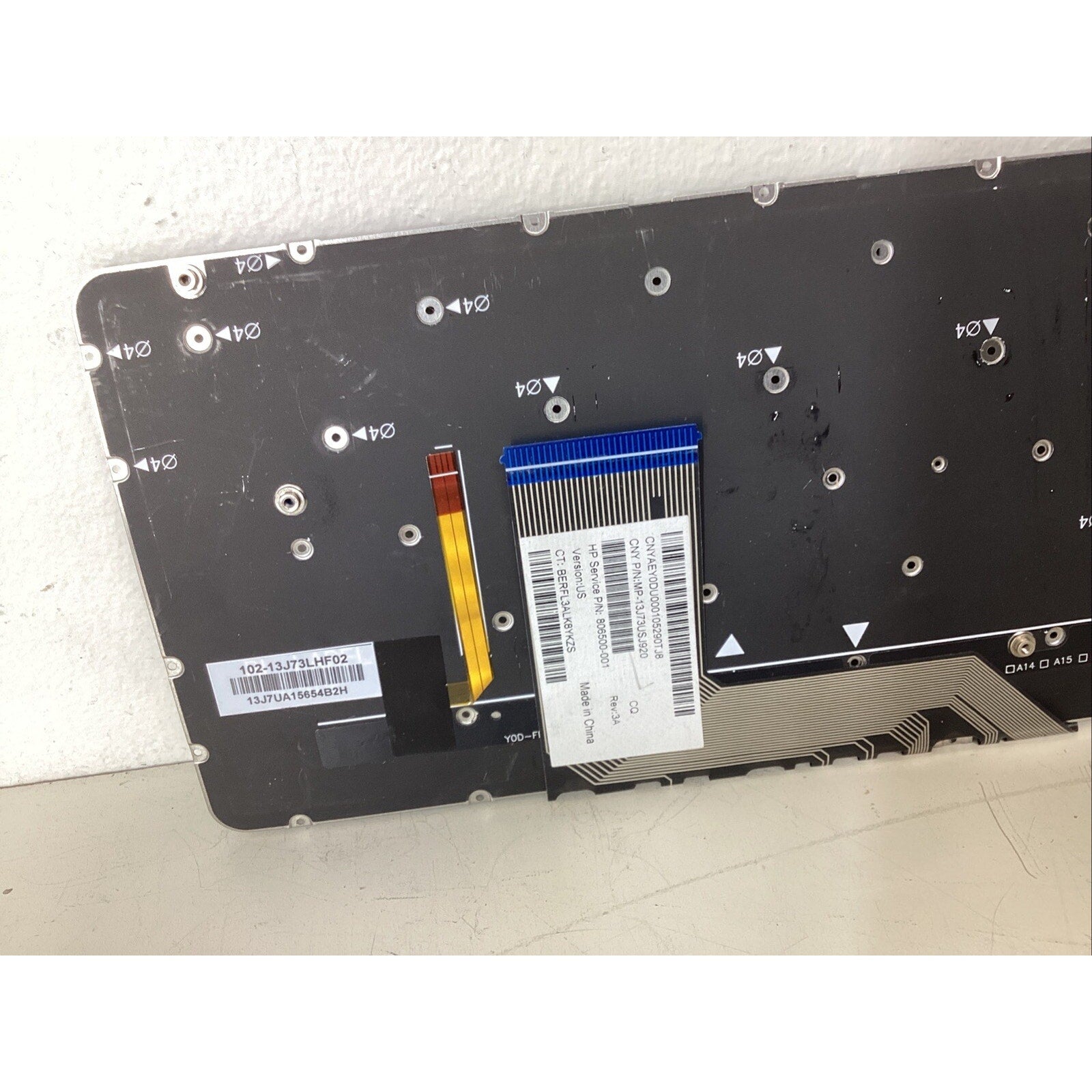 HP Spectre Laptop Keyboard 806500-001 MP-13J73USJ920 (Missing Key)