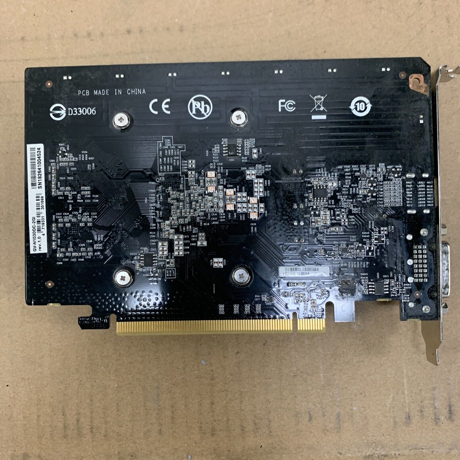 Gigabyte Ultra Durable 2 GV-N1030OC-2GI GeForce GT 1030 Graphic Card - 1 GPUs -