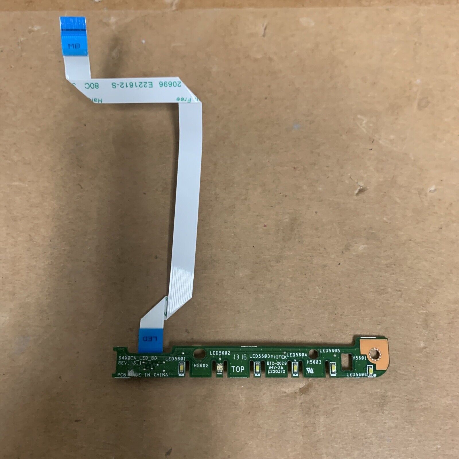 OEM 60NB0050-LD1050 Asus PC Board S400CA_LED_BD