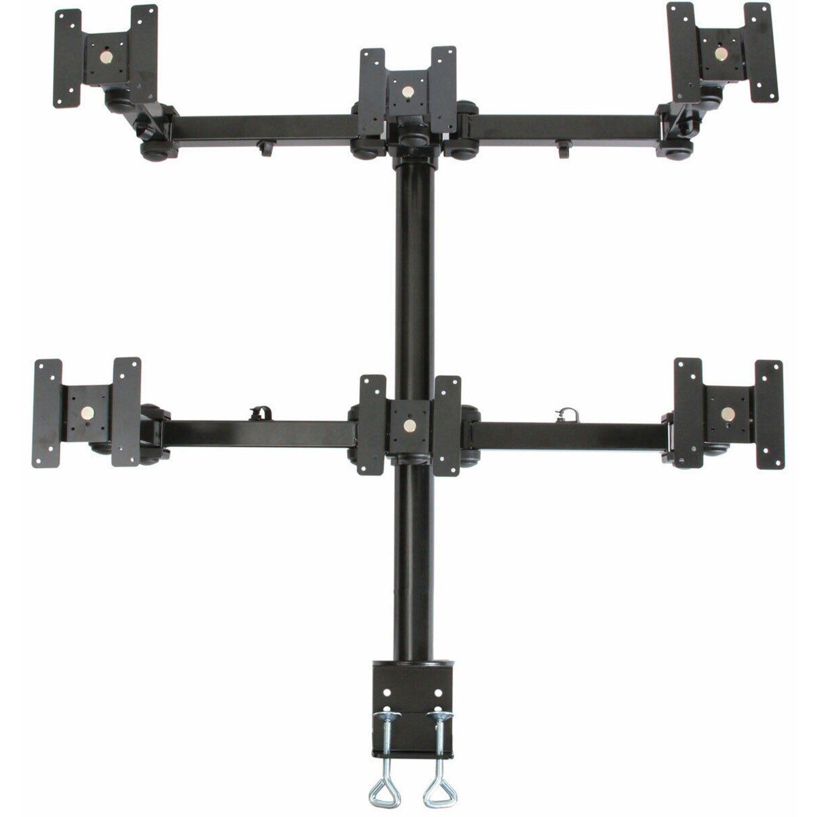 MonMount Hex/Six LCD Monitor Stand Desk Mount with Up, Down, Left and Right