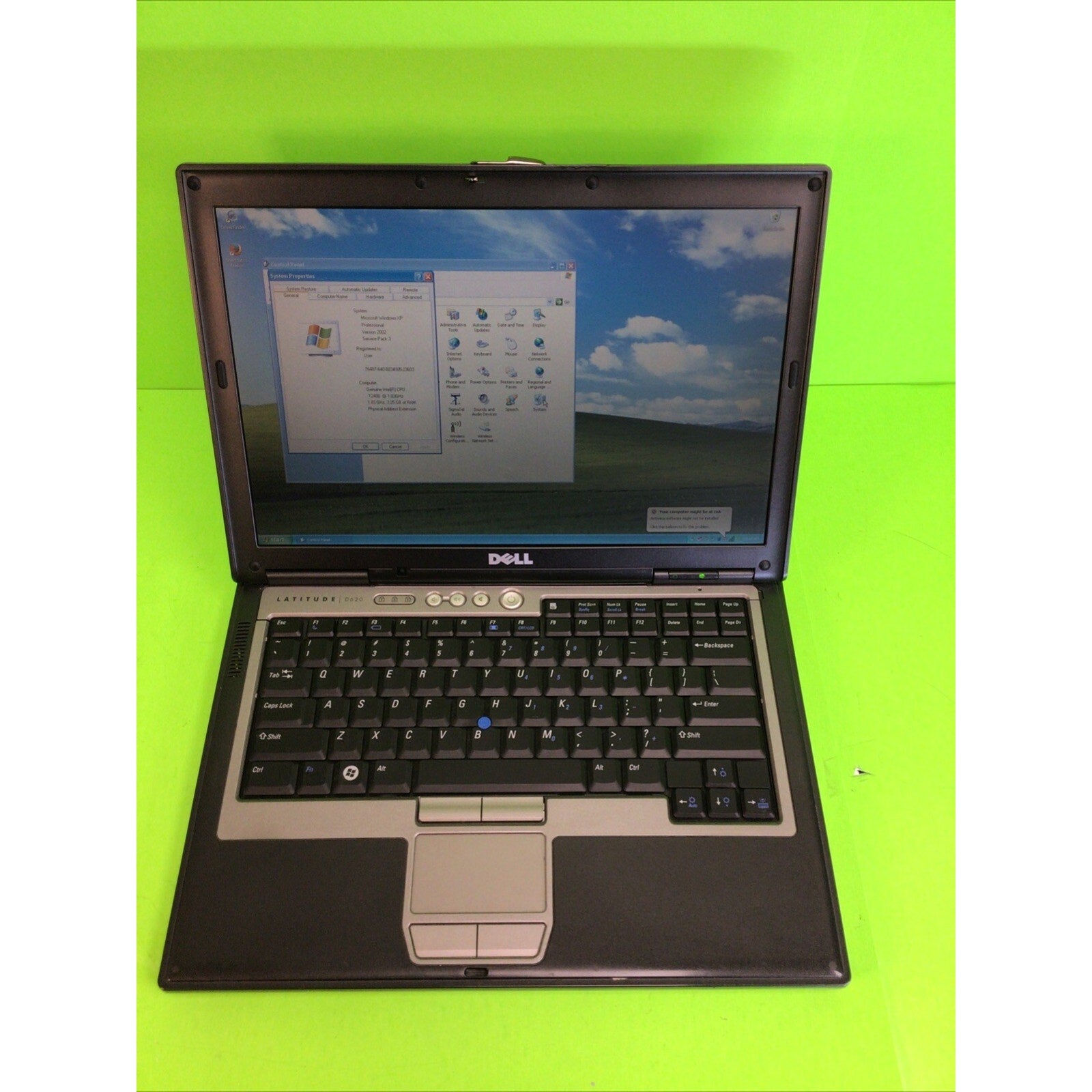 Dell Latitude D620 4GB RAM 240GB HDD Windows XP Pro SP3 WiFi Serial port DVD/CD
