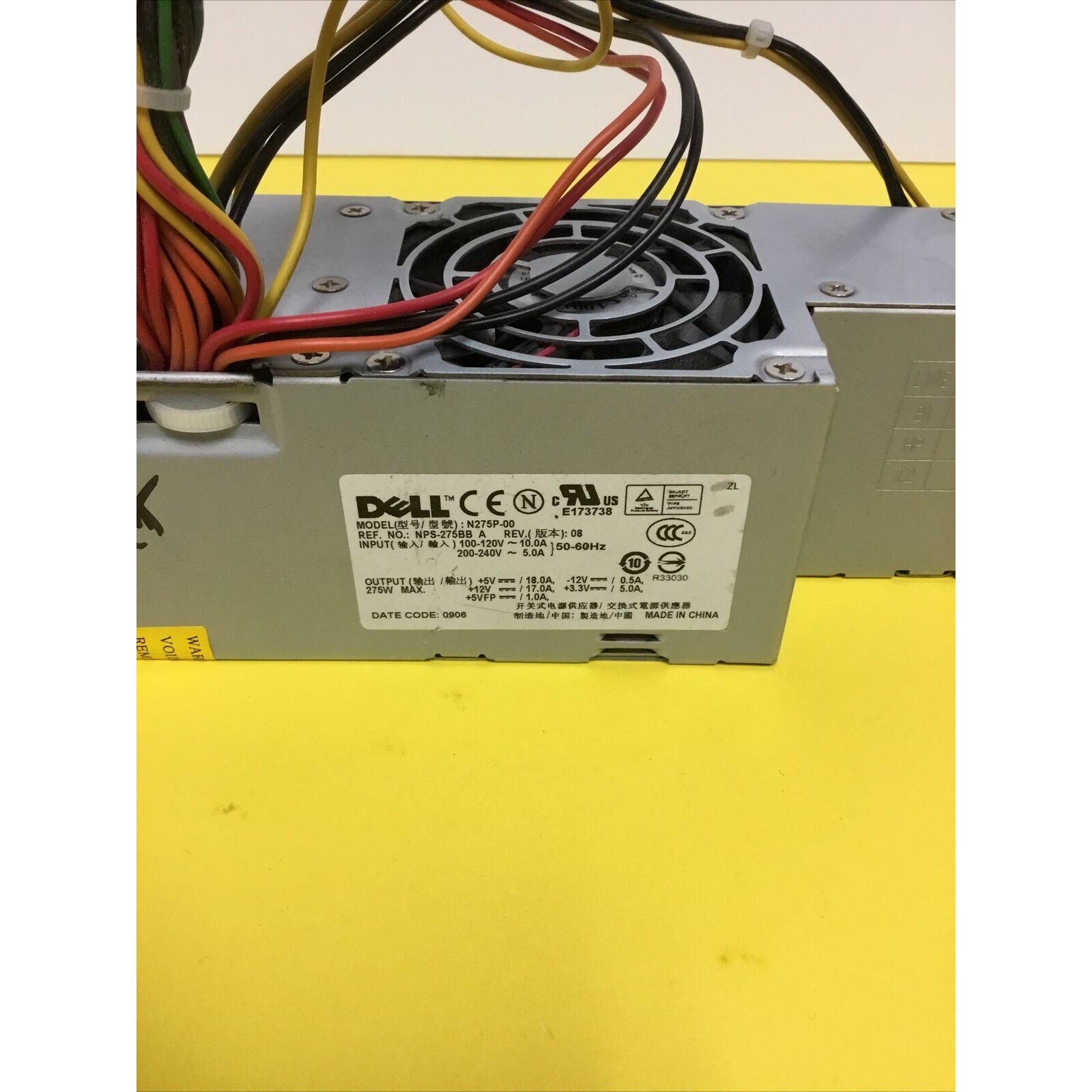 275W Power Supply FOR Dell Optiplex GX520 SFF Model:N275P-00 0YD080 YD080