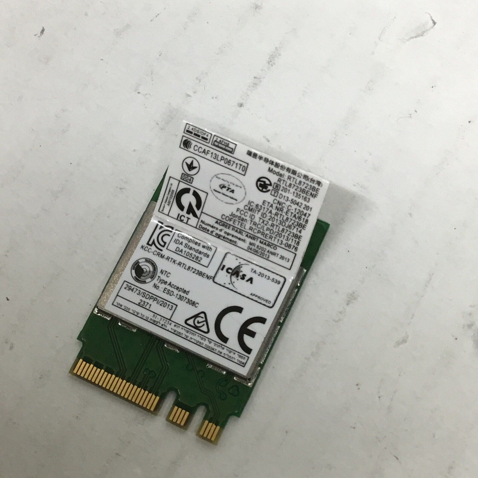 KJTH7 RTL8723BE DELL WIRELESS BLUETOOTH CARD INSPIRON 14-3452 P60G