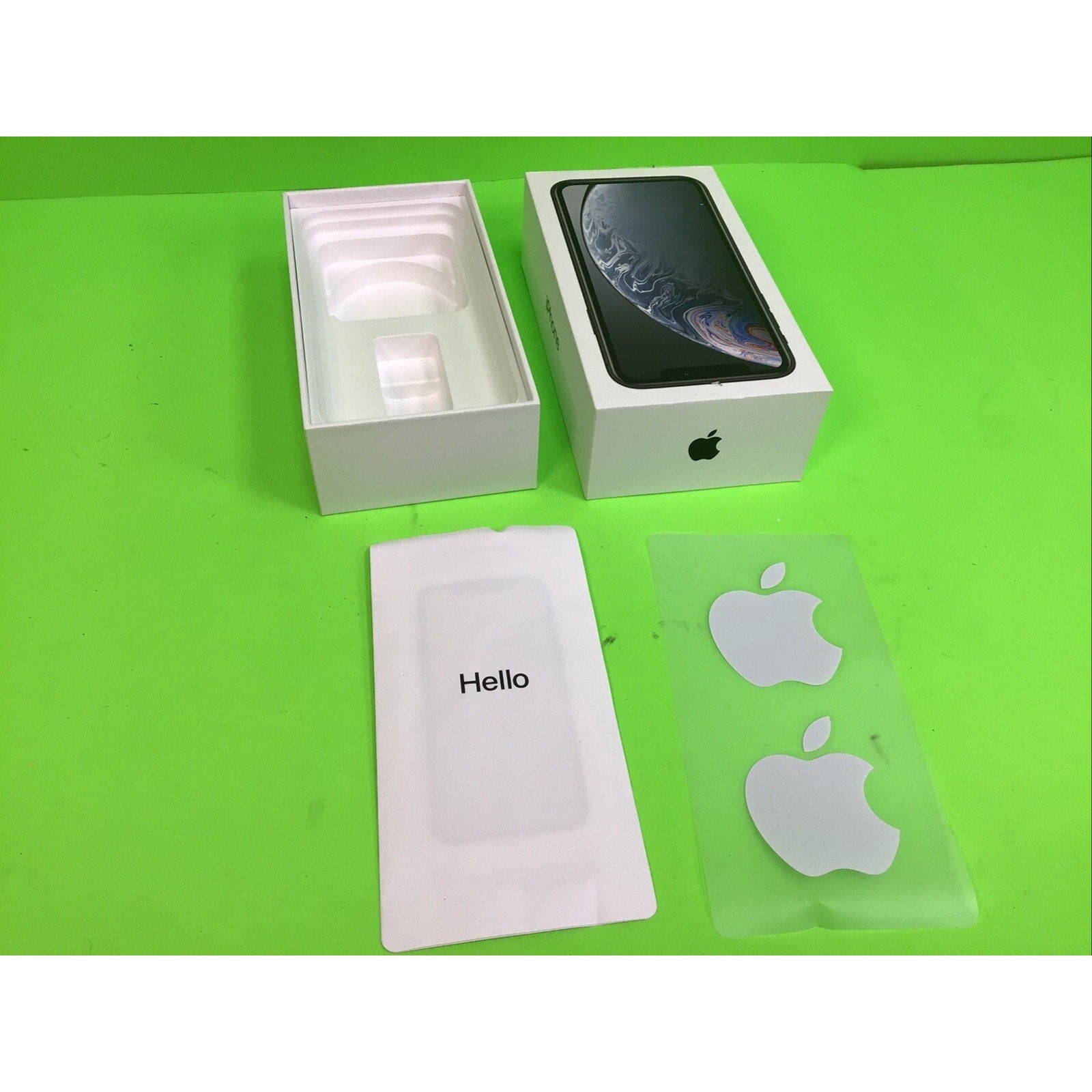 iPhone XR 64GB Black Empty Box Only with Stickers and Insert