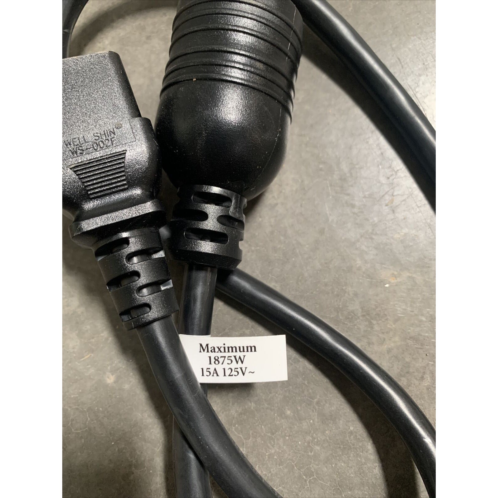 3ft L5-20 to C19 15A 125V 1875W 14AWG Server Power Cable - 3 Feet