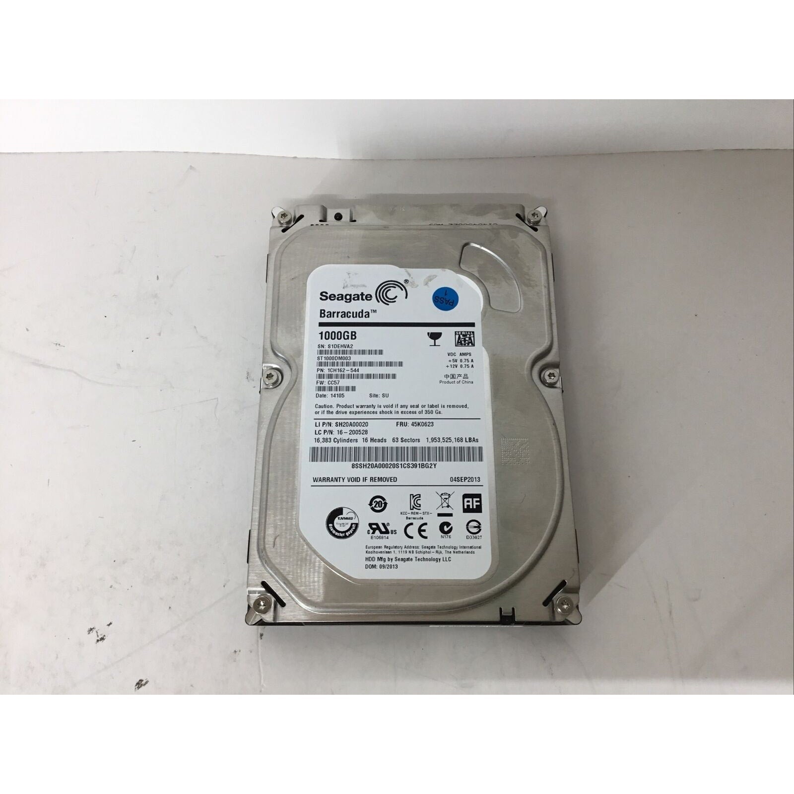 Seagate Barracuda ST1000DM003 1000GB 3.5" Desktop Hard Drive SATA