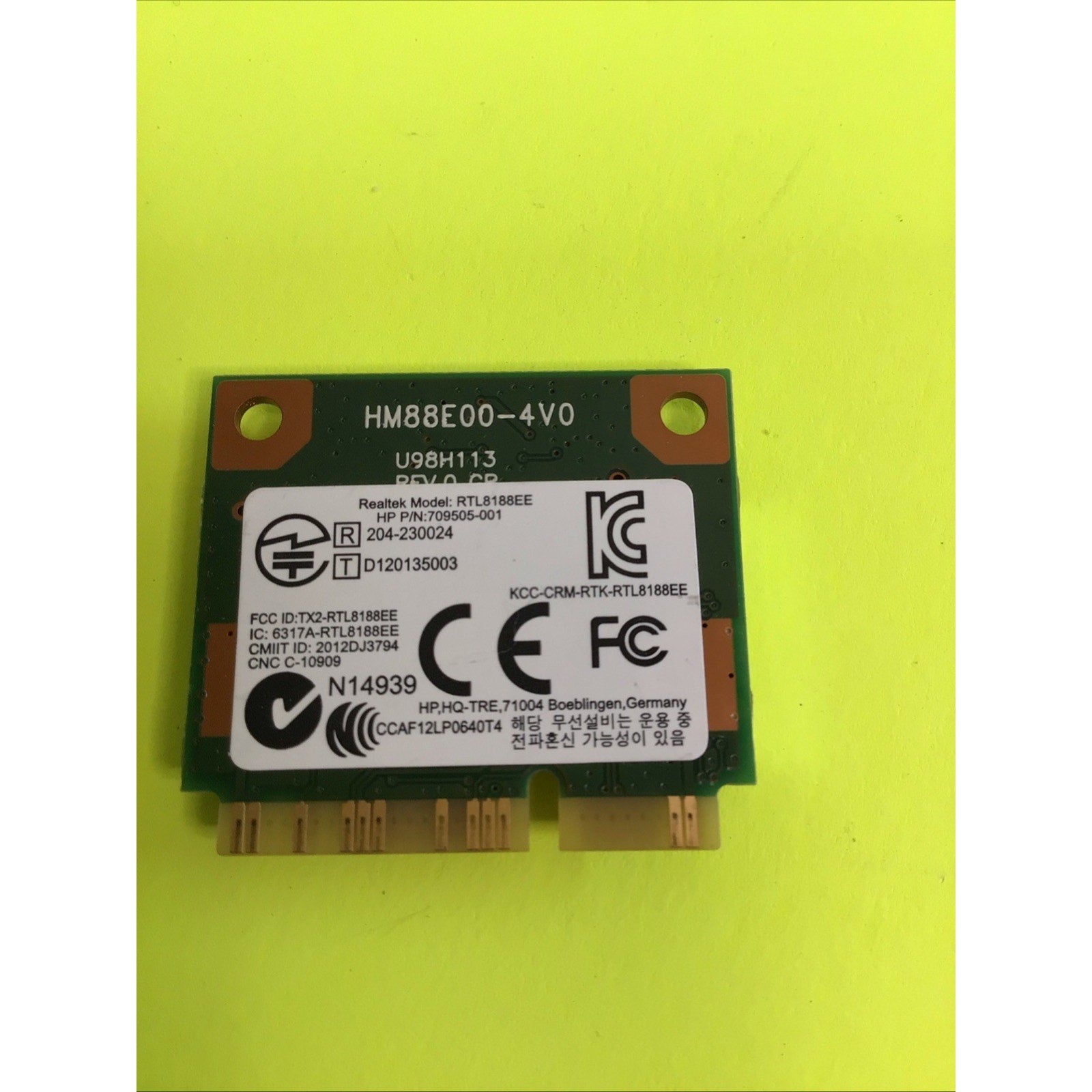 HP 709505-001 Realtek RTL8188EE 802.11n Mini PCI Express Wireless Card