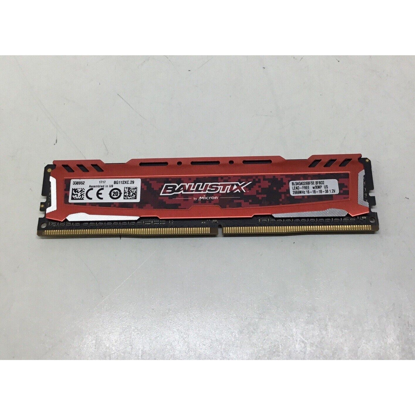 Ballistix 4GB DDR4 2666MHz Desktop RAM BLS8G4D26BFSE.8FBD2 Micron Sport