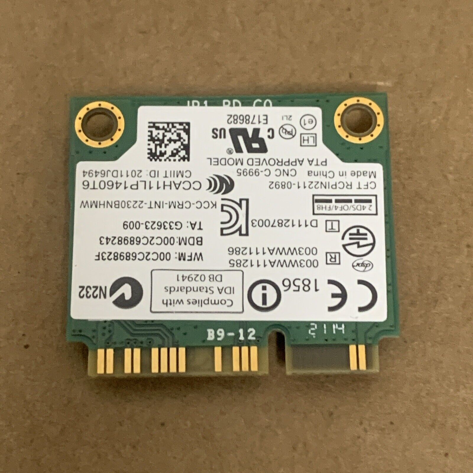 Lenovo ThinkPad E430 14" Genuine Wireless WiFi Card 04W3765 2230BNHMW ER*
