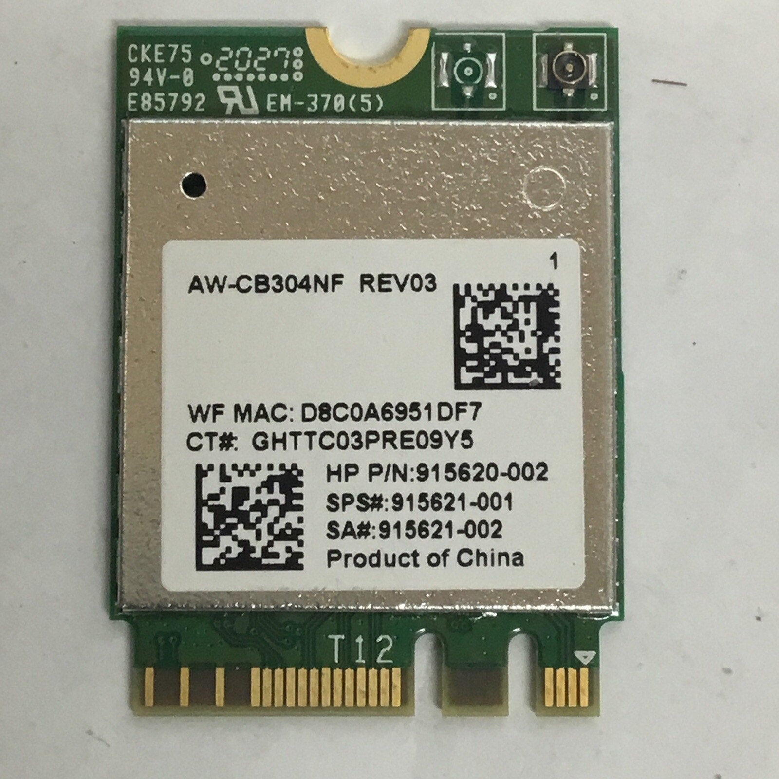 AW-CB304NF RTL8821CE GENUINE MSI WIRELESS CARD GS66 STEALTH MS-16V1