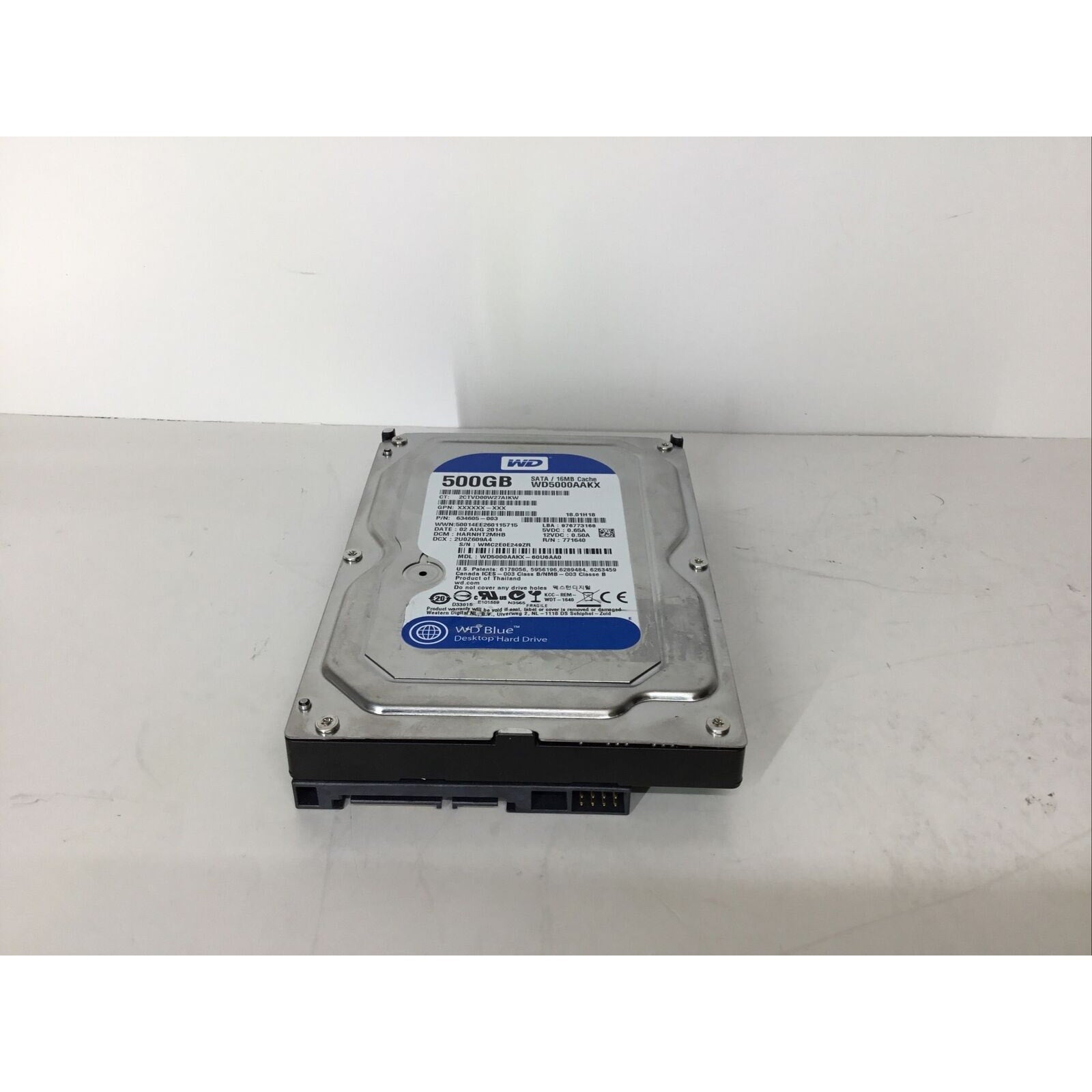 Western Digital WD Blue Desktop WD5000AAKX 500GB Hard Drive 634605-003