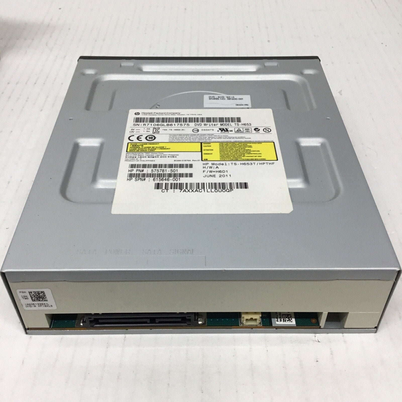 Samsung TS-H653 16X DVD+-RW SATA Burner Drive Black Dell Optiplex HP Lenovo