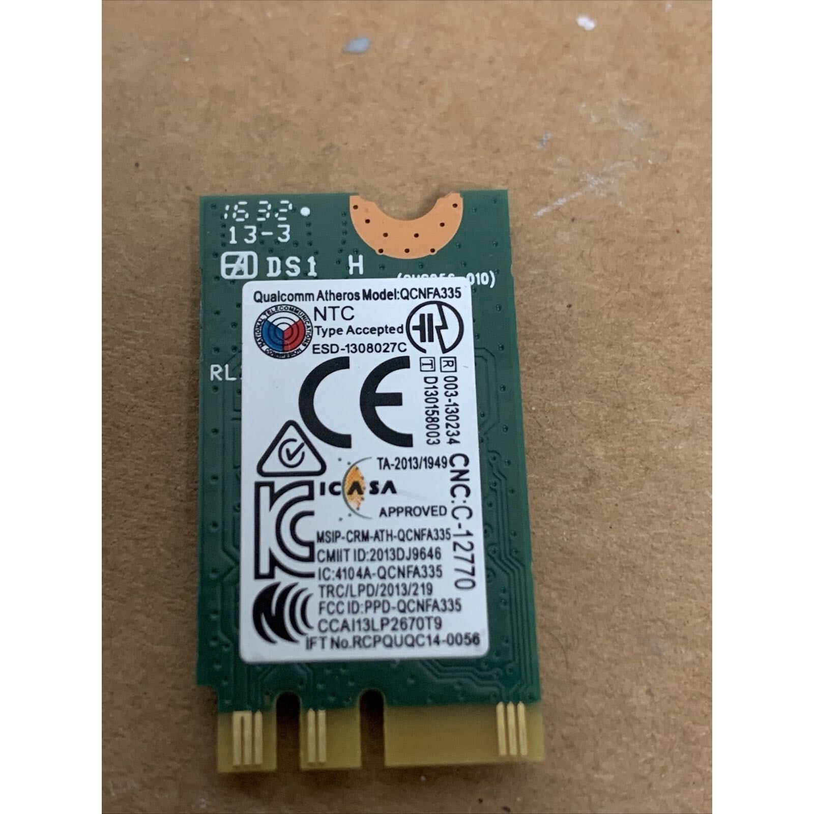 GENUINE DELL WIRELESS WiFi BLUETOOTH CARD 802.11 b/g/n M.2 DW1707 VRC88 0VRC88