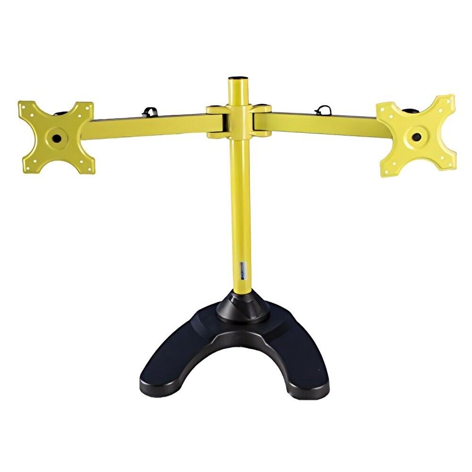 MonMount Dual LCD Freestanding Monitor Stand Up to 24-Inch, Yellow (LCD-6460Y)