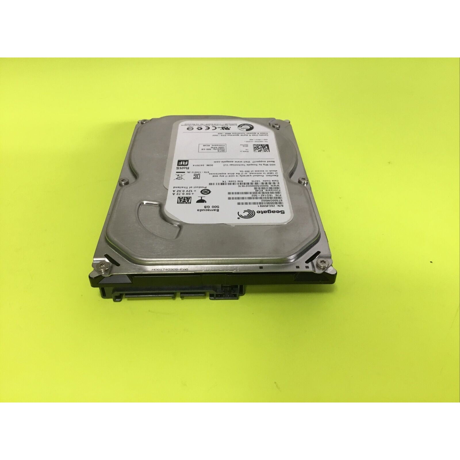Seagate Barracuda ST500DM002 3.5" 500GB 7200RPM SATA Hard Drive 1BD142-502