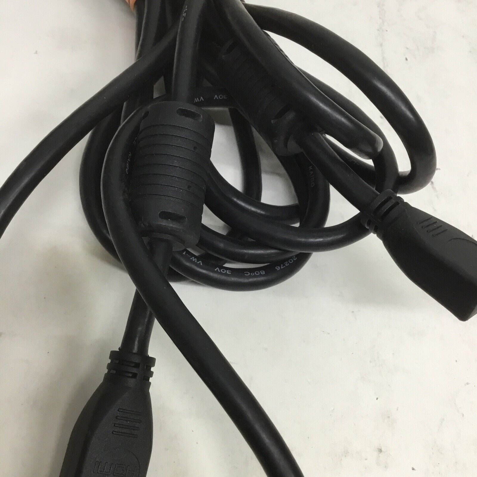 15FT HDMI Cable Black 28 AWG Male to Male Cord with Ferrite Cores TV PC 4K HD